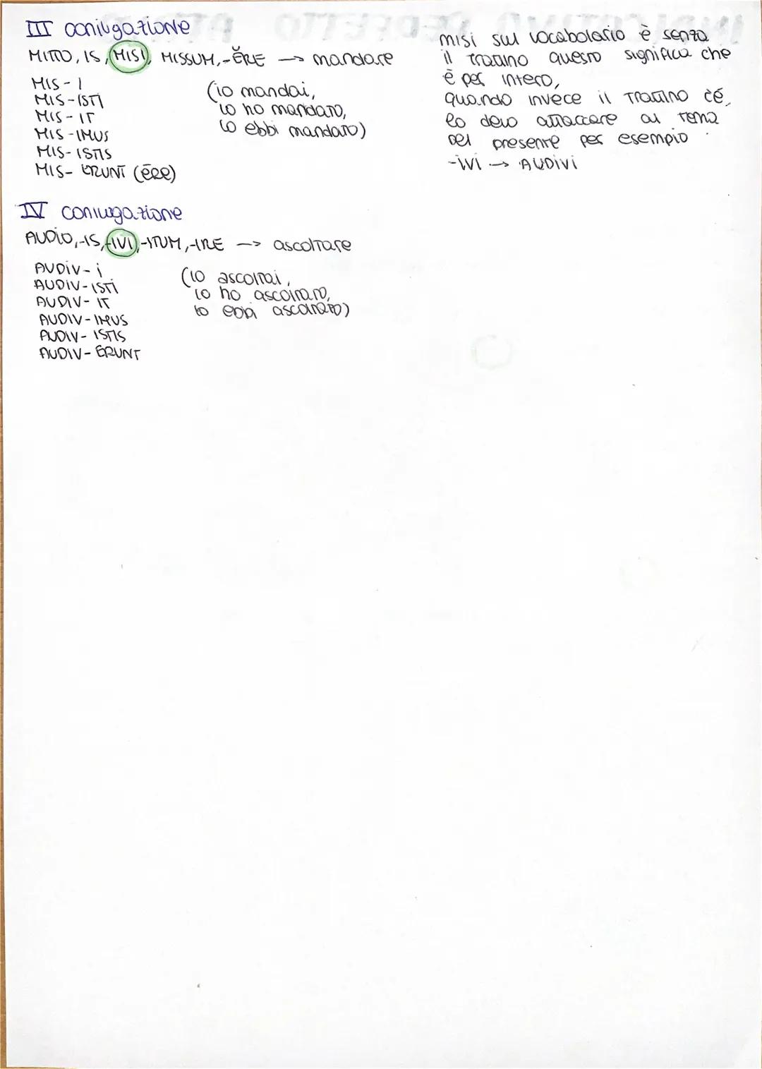 INDICATIVO PERFETTO
Desinenze del perfetto
i
İSTİ
IT
IMUS
ISTIS
BRUNT /ERE
come si forma?
TEMA DEL Perfetto + Desinenze pel perfetto
✓
Come