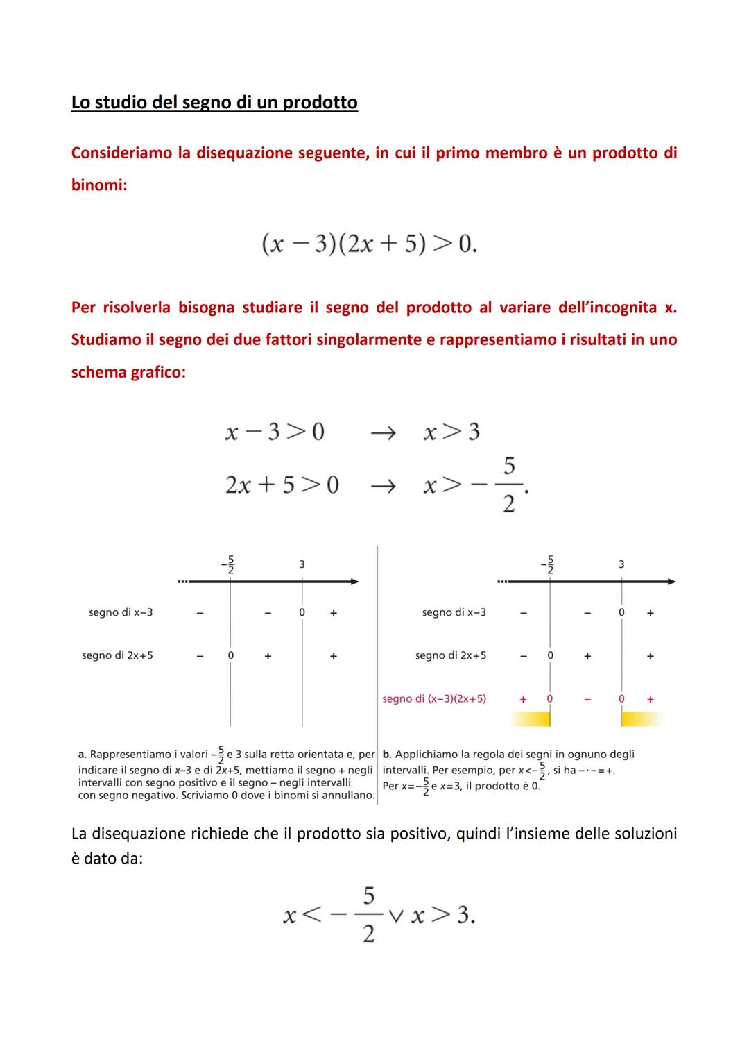 # La rappresentazione delle soluzioni
Per rappresentare graficamente le soluzioni di una disequazione, possiamo utilizzare la retta orienta