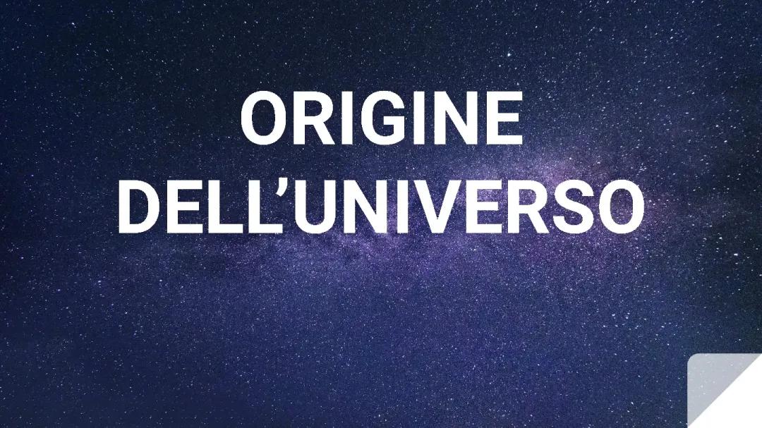 origine dell'universo
