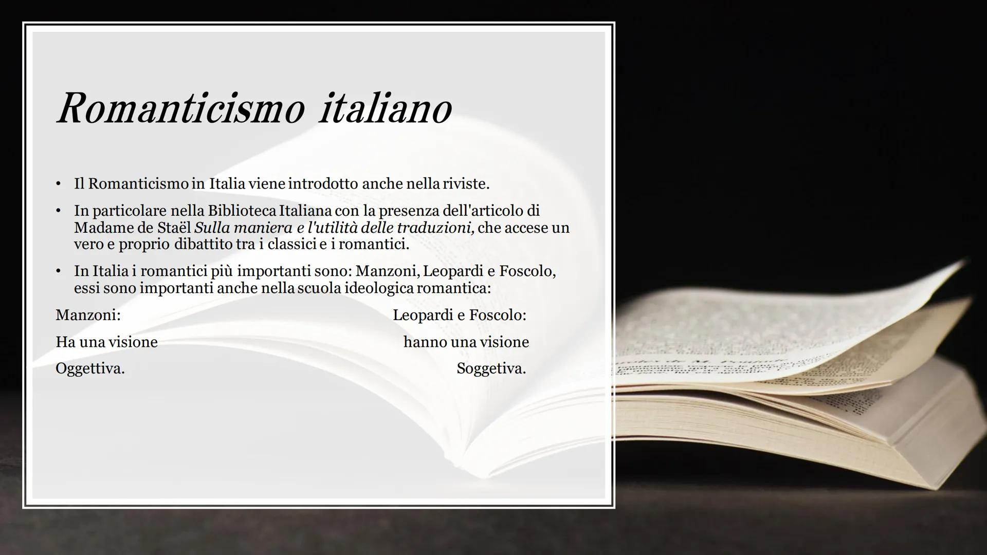 # IL
# ROMANTICISMO
Elaborato da:
Bono Elisa
2^A TUR # Romanticismo:
origine
* Il Romanticismo nasce in Germania
e in Inghilterra tra la