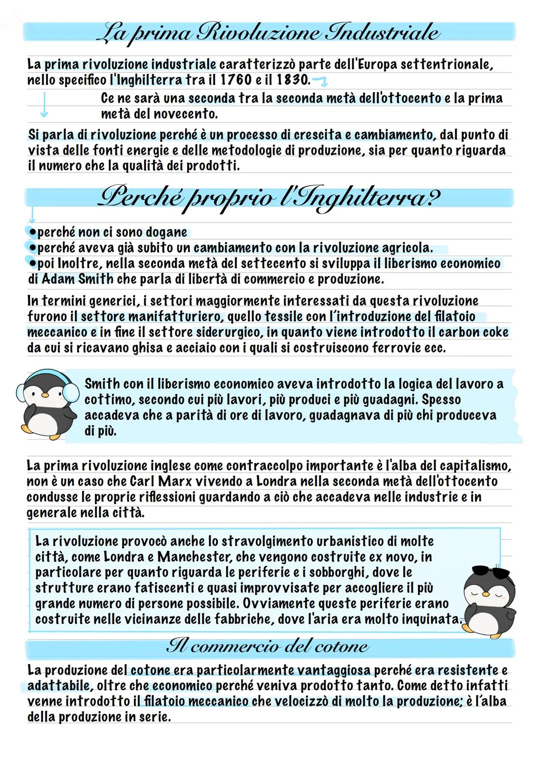 # La prima Rivoluzione Industriale
La prima rivoluzione industriale caratterizzò parte dell'Europa settentrionale,
nello specifico l'Inghil
