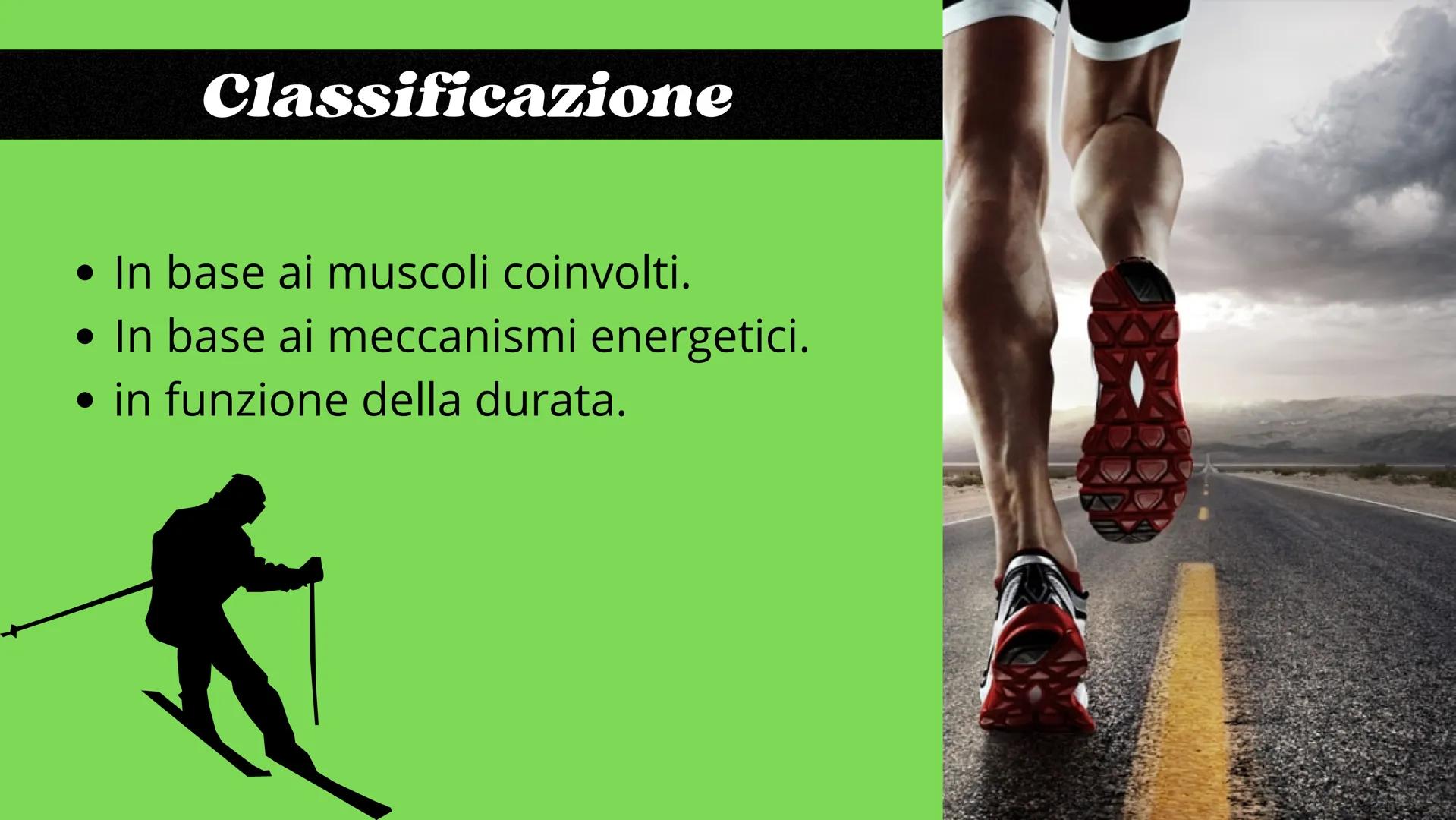 La resistenza
Scienze motorie Definizione
La resistenza รจ la capacitร di prolungare nel tempo
un'attivitร fisica contrastando l'insorgere de
