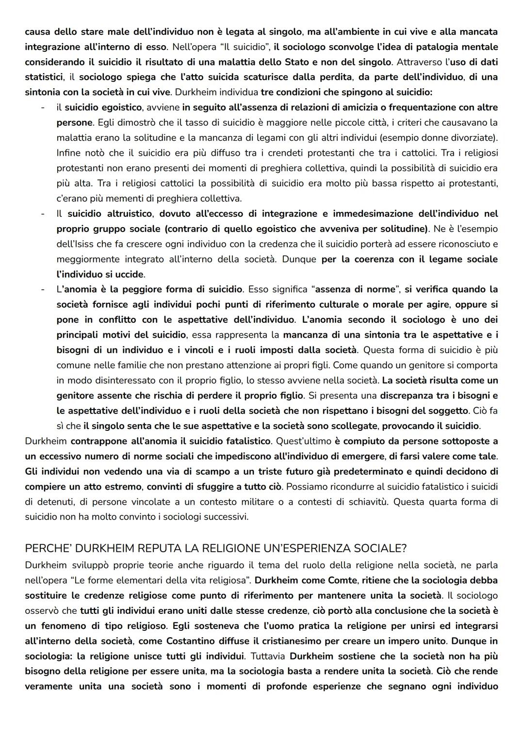 EMILE DURKHEIM
Emile Durkheim nasce da una famiglia di rabbini a Lorena in Francia. Ha una formazione religiosa, ma
successivamente intrapre