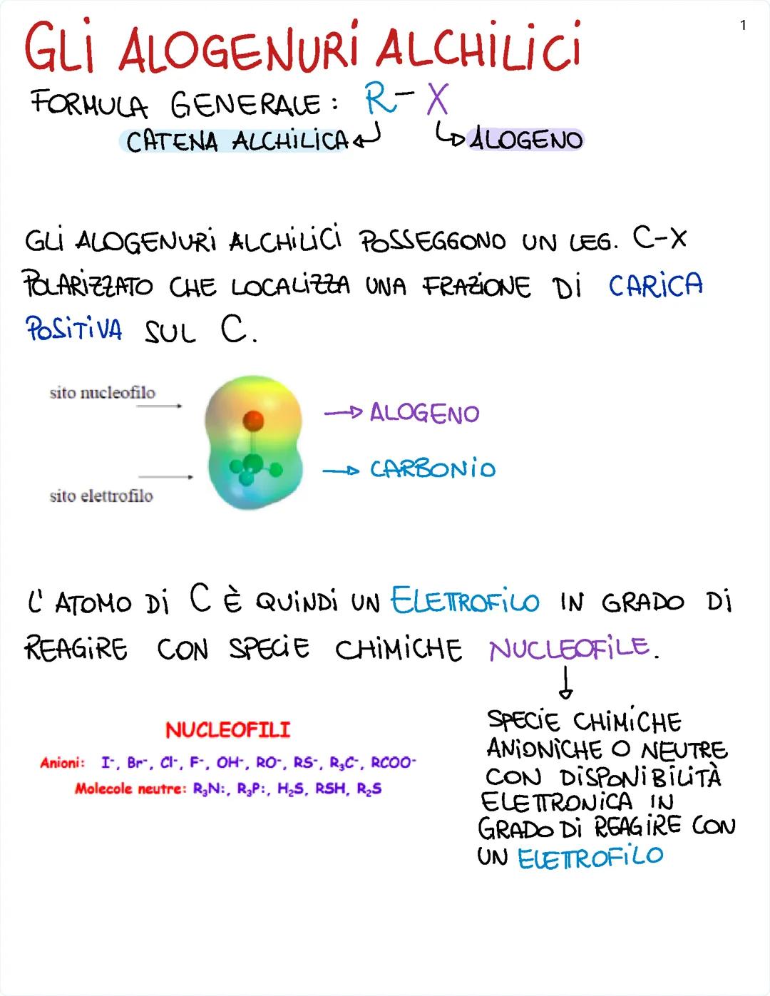 Alogenuri Alchilici in Chimica Organica: Struttura e Reattività