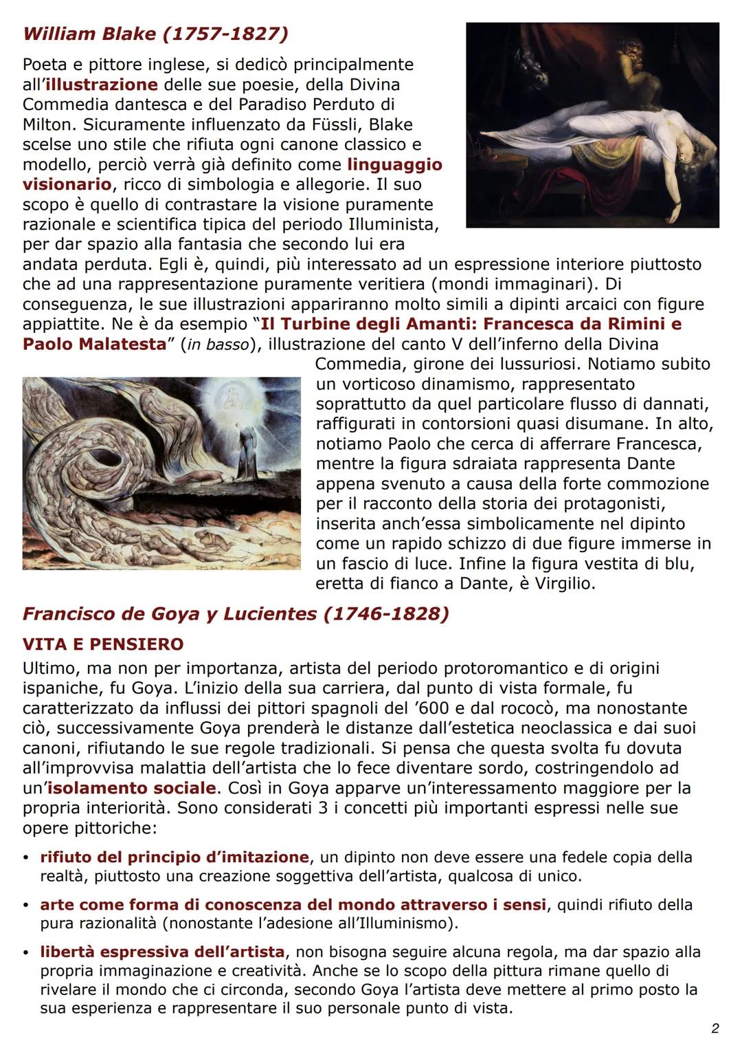 La linea Protoromantica
In contemporanea all'Illuminismo a metà '700, nasce
una nuova corrente che vi si contrappone e che
anticipa numerosi