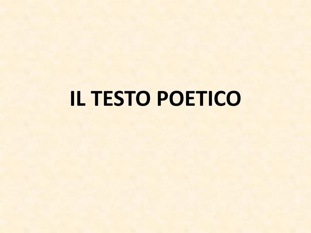 Il Testo Poetico: Origini, Caratteristiche ed Esempi