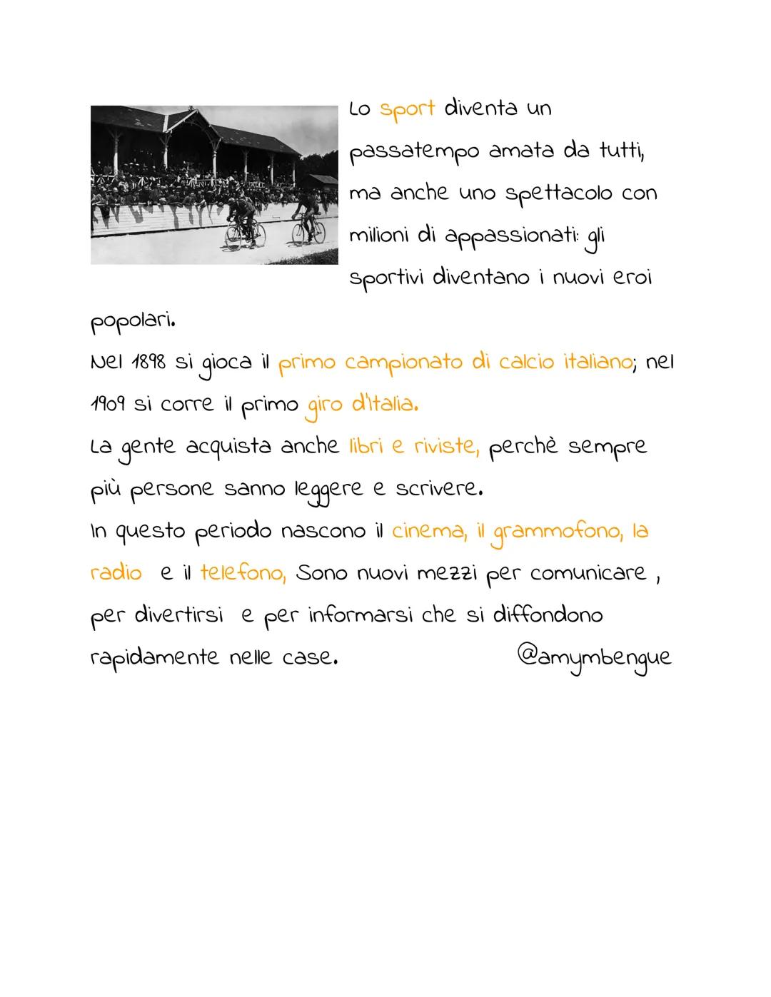 LA SOCIETÀ DI MASSA
Dal 1871 al 1914 in Europa e negli Stati Uniti ci sono pace
e progresso economico. Questo periodo è detto Belle
époque (