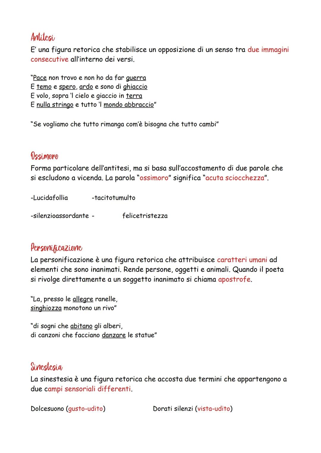 figure retoriche di significato.
Le figure retoriche di significato agiscono sulla semantica. Giocano sul
significo connotativo e denotativo