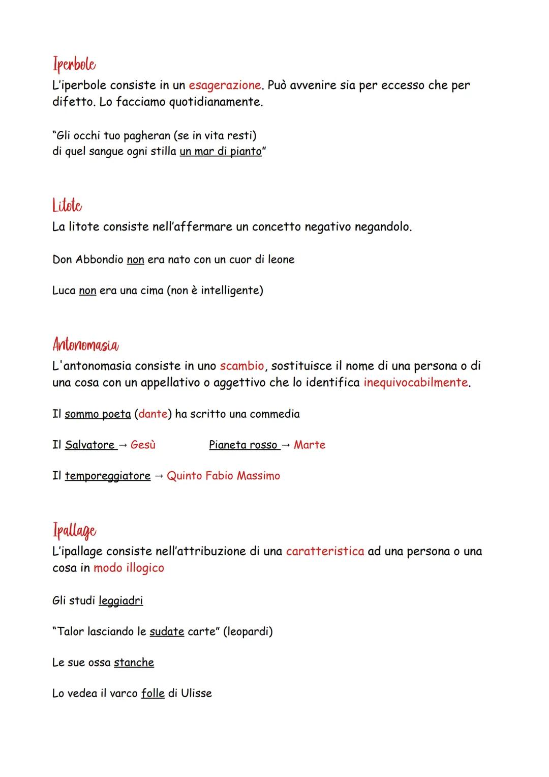 figure retoriche di significato.
Le figure retoriche di significato agiscono sulla semantica. Giocano sul
significo connotativo e denotativo