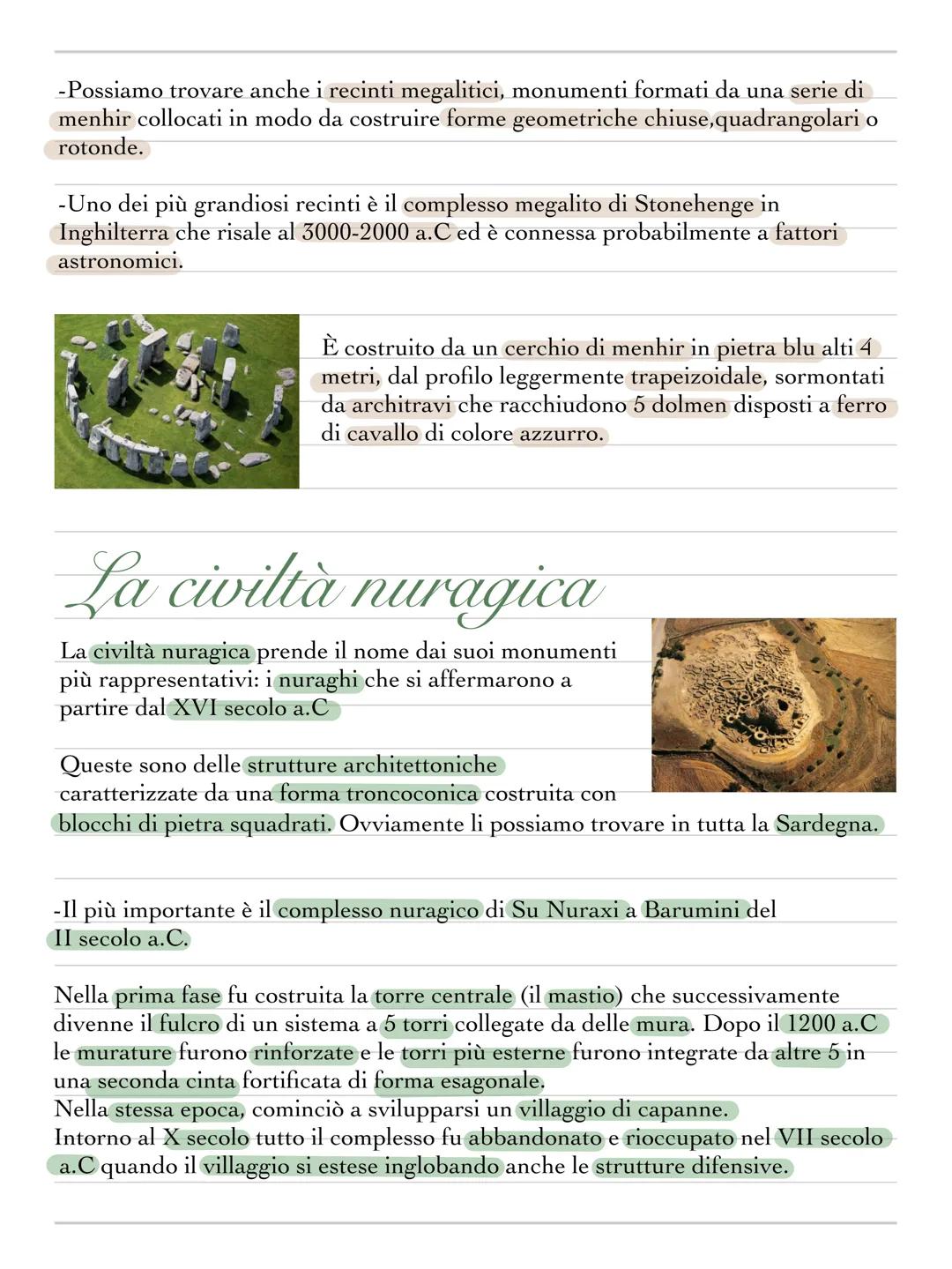 Larchitettura megalitica
Una delle espressioni artistiche più rilevanti delle società neolitiche è
rappresentata dai monumenti megalitici ci