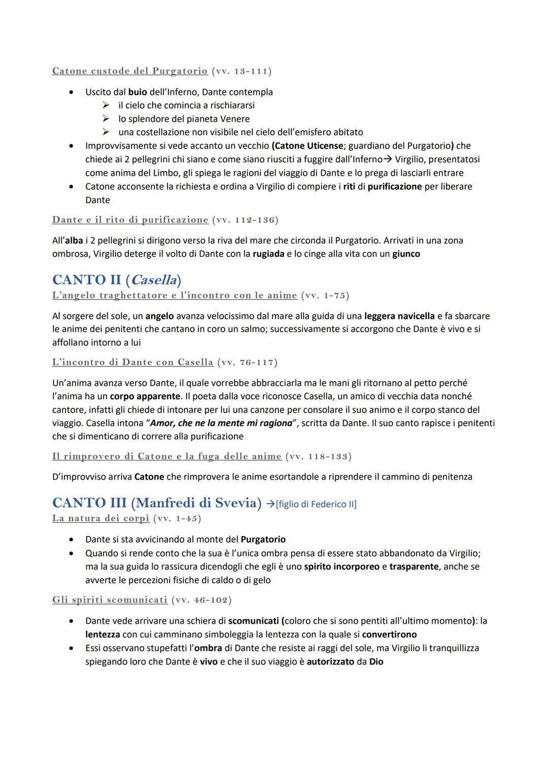 # PURGATORIO
- Si presenta come una montagna che sorge su un'isola in mezzo all'Oceano, ai cui piedi si trova una
spiaggia sulla quale appr