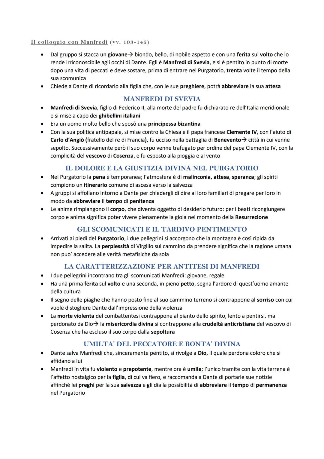 # PURGATORIO
- Si presenta come una montagna che sorge su un'isola in mezzo all'Oceano, ai cui piedi si trova una
spiaggia sulla quale appr