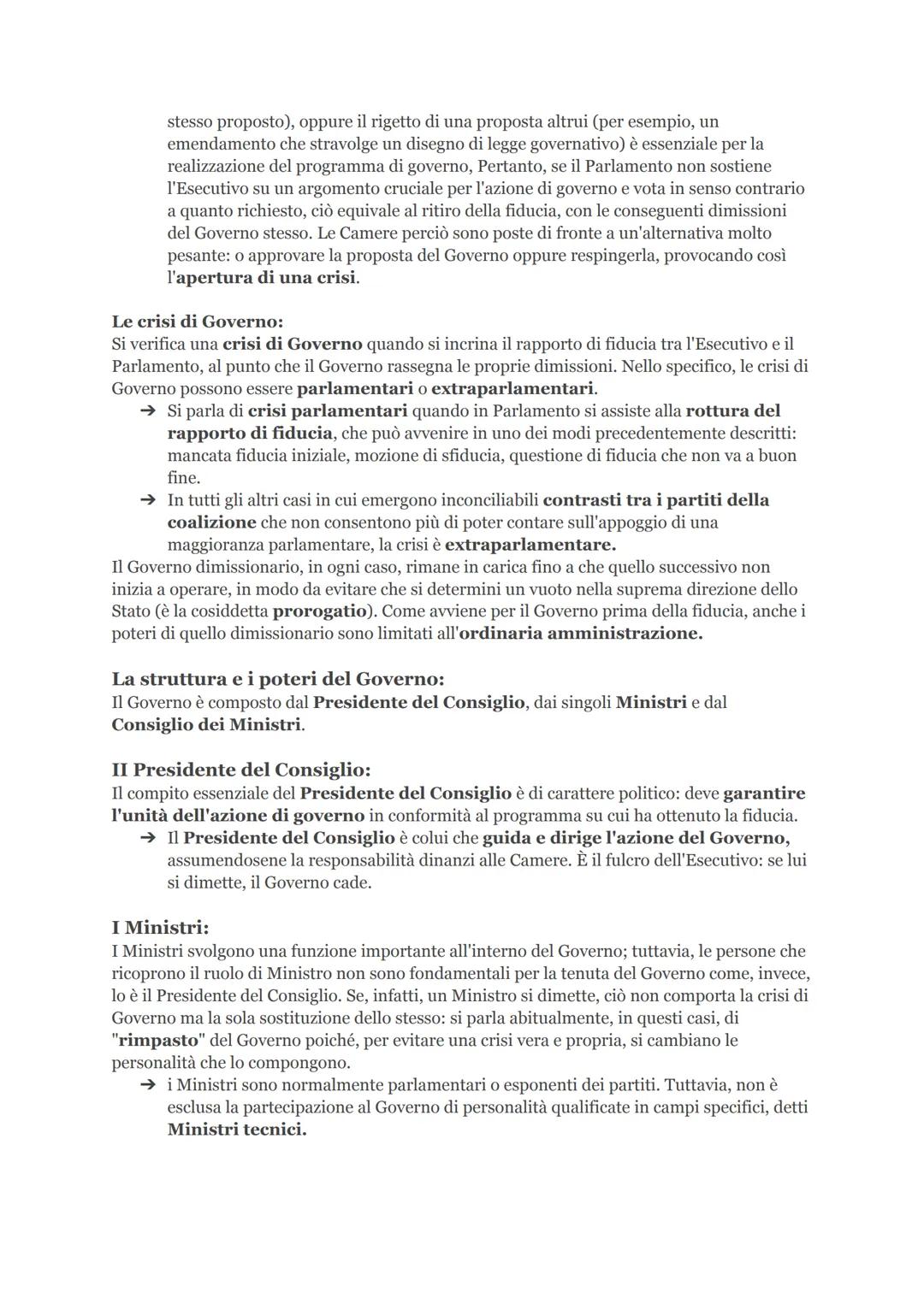 # Il Governo
Composizione e funzione del Governo:
→ Il Governo è un organo costituzionale complesso formato dal Presidente del
Consiglio d