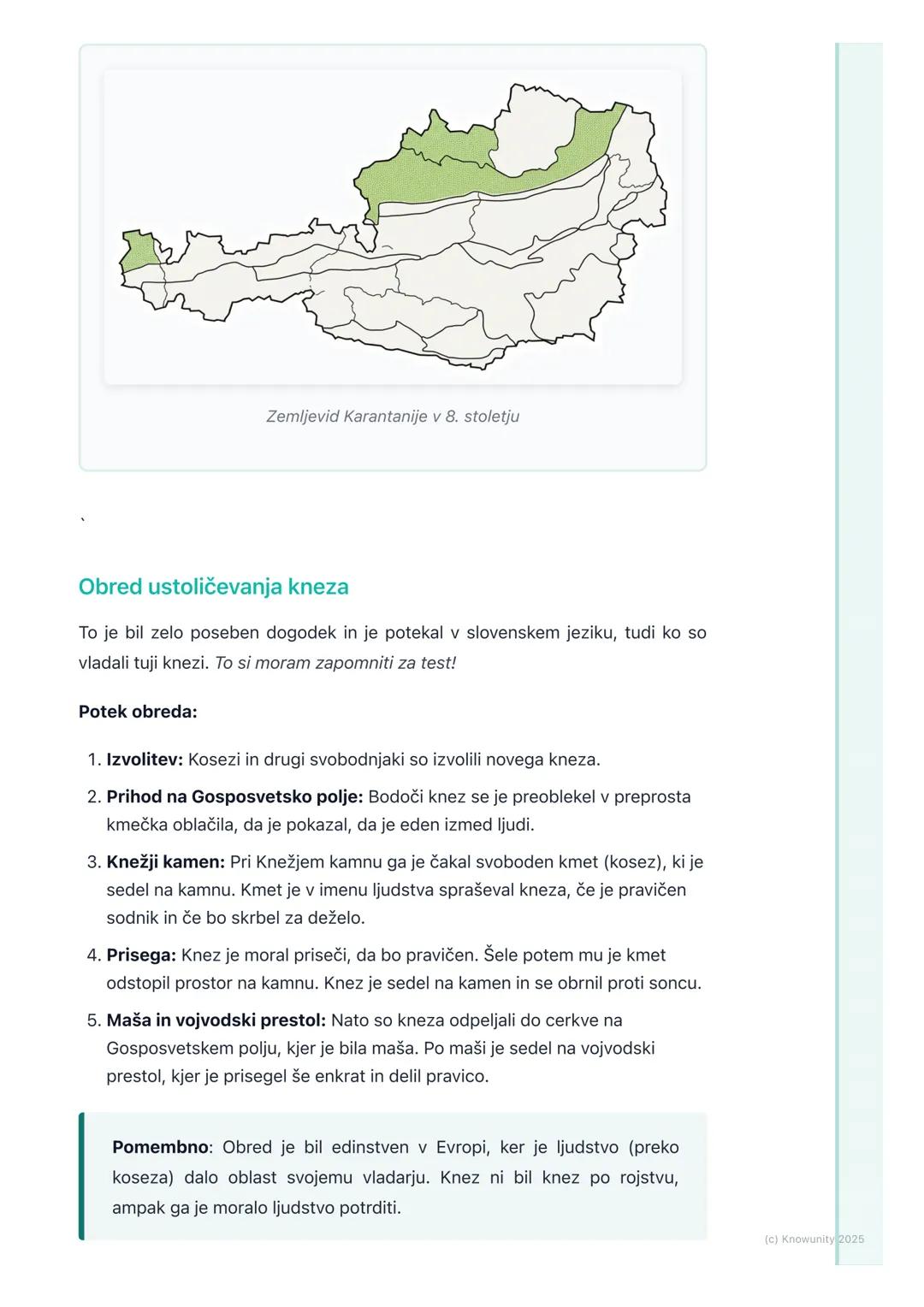 # Kneževina Karantanija
Uvod v Karantanijo
Karantanija je bila prva slovanska država na ozemlju današnje Slovenije in
Avstrije. Nastala je