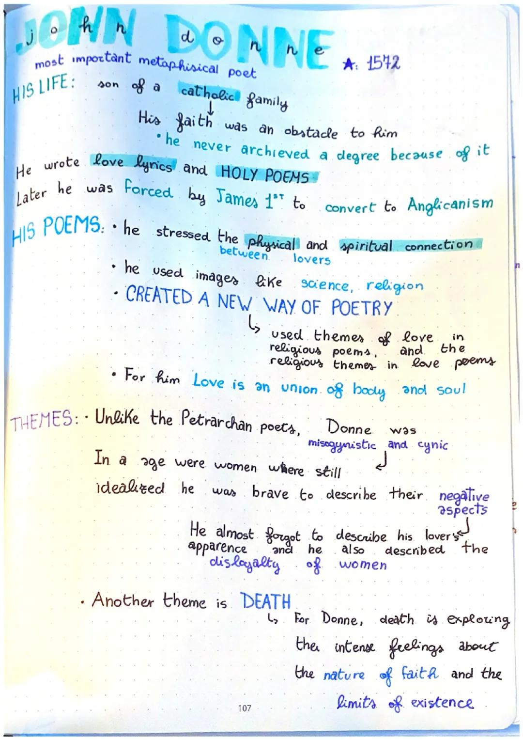 METAPHYSICAL POETRY
META - PHYSICAL
↓
phisis
beyond
it was introduced in the 19th century by SAMUEL JOHNSON
at first it was a
negative word