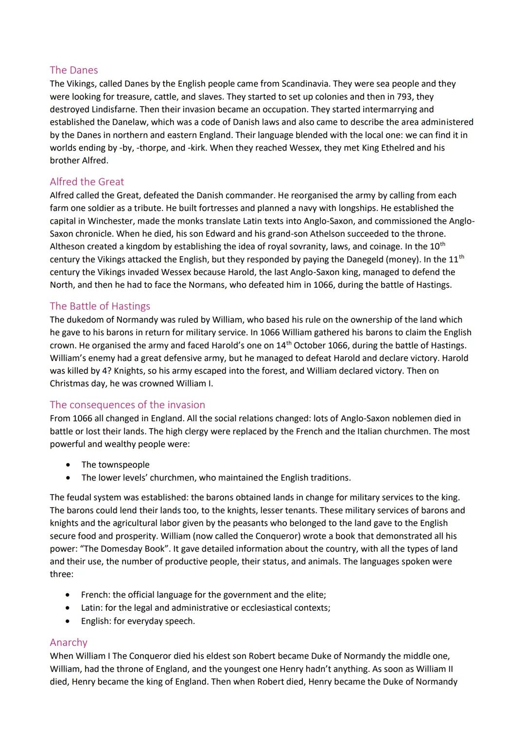 Storia inglese
Pre-Celtic Britain
Six thousand years ago in Britain's land, there was already a population who used to burn and cut down
for