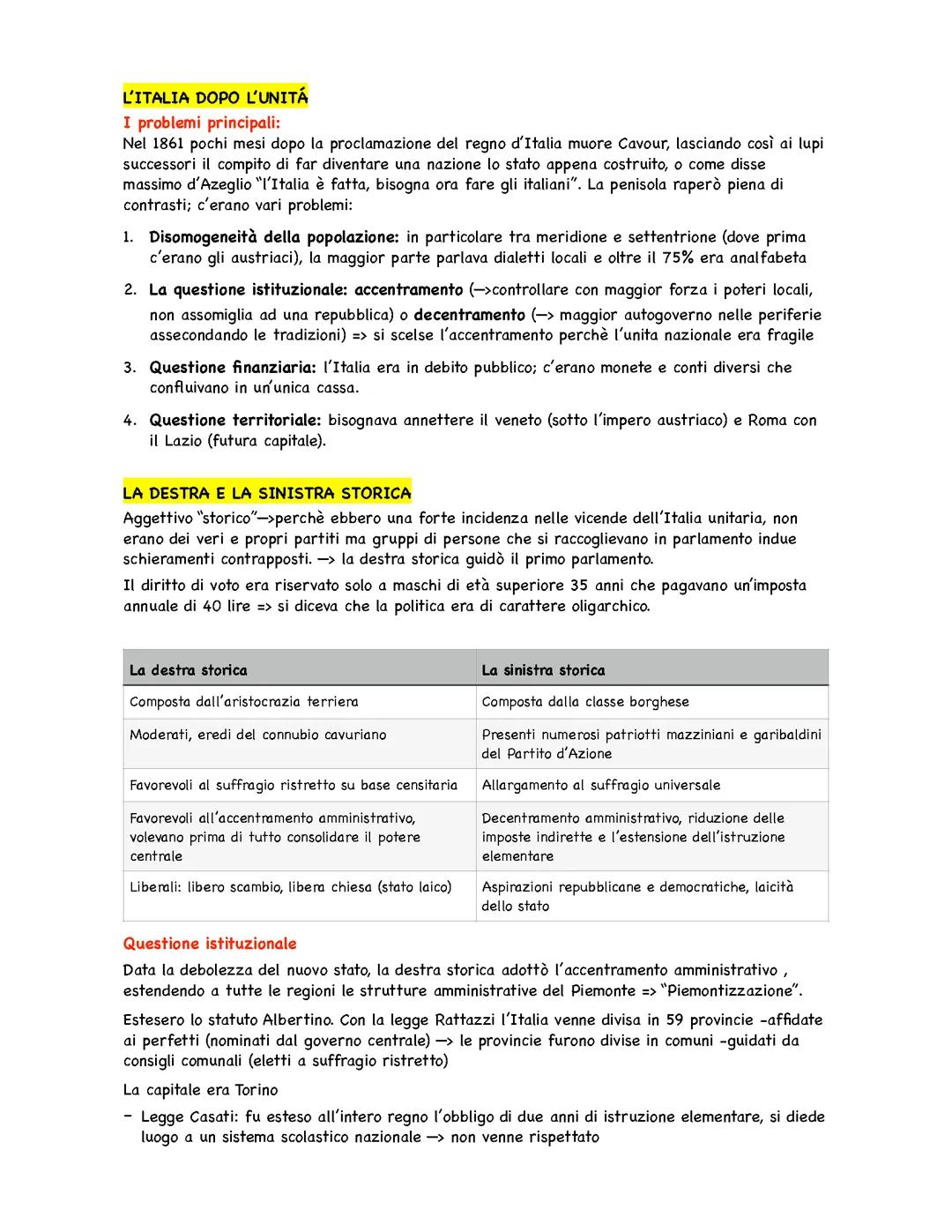 l'Italia dopo l'unità, destra e sinistra storica, III guerra d'Indipendenza