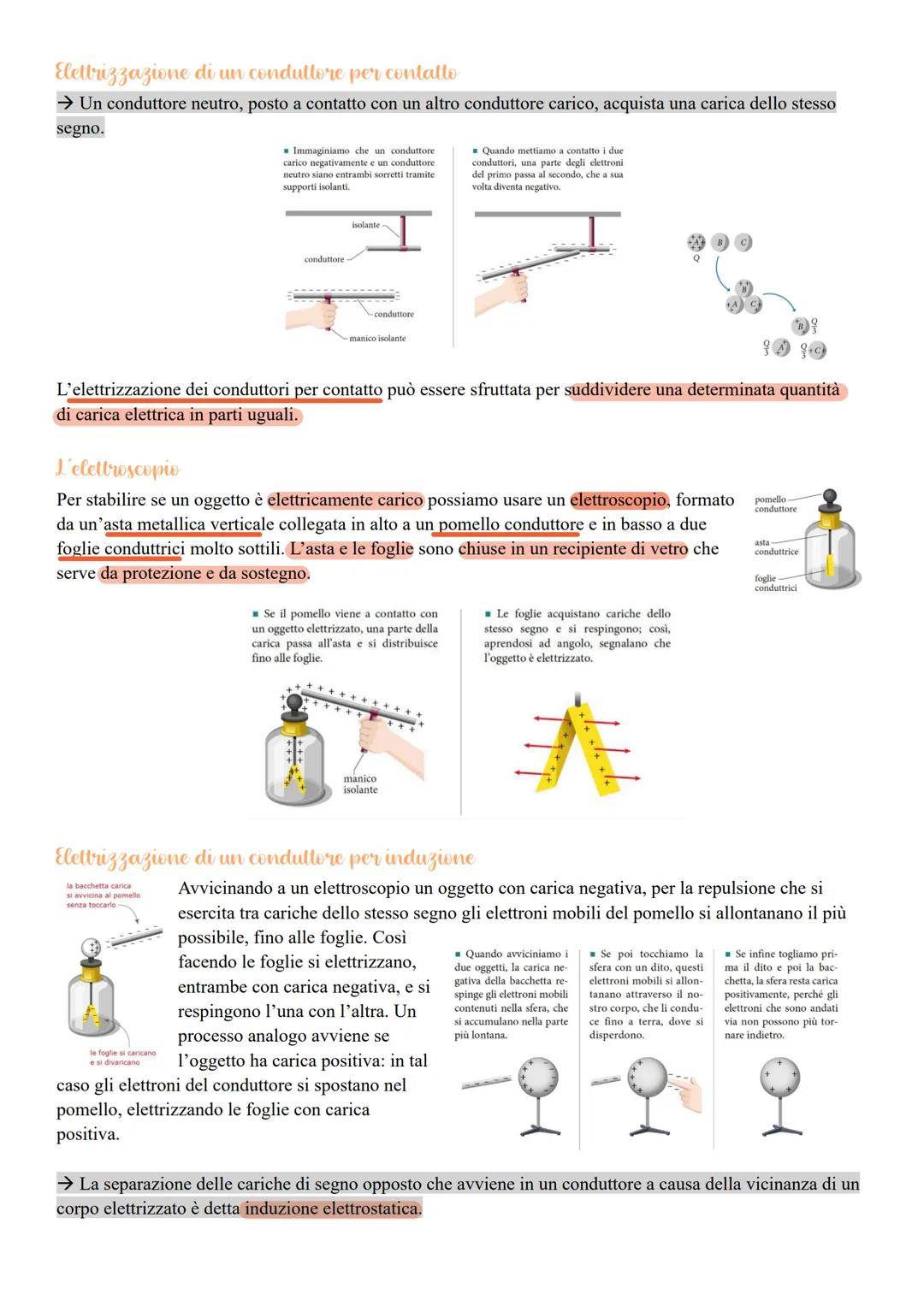 La carica elettrica e la legge
di Collomb
Il termine elettricità deriva da «elektron» che significa «ambra». L'ambra è una resina di conifer