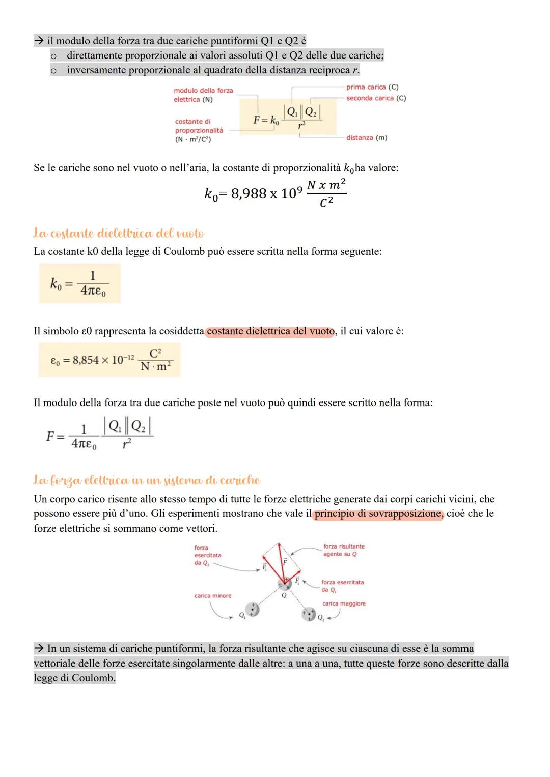 La carica elettrica e la legge
di Collomb
Il termine elettricità deriva da «elektron» che significa «ambra». L'ambra è una resina di conifer