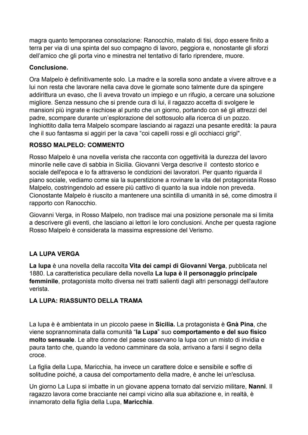 FANTASTICHERIA - VERGA
Primo testo della raccolta Vita dei campi, Fantasticheria (già comparsa sul «Fanfulla della
Domenica» del 24 agosto 1