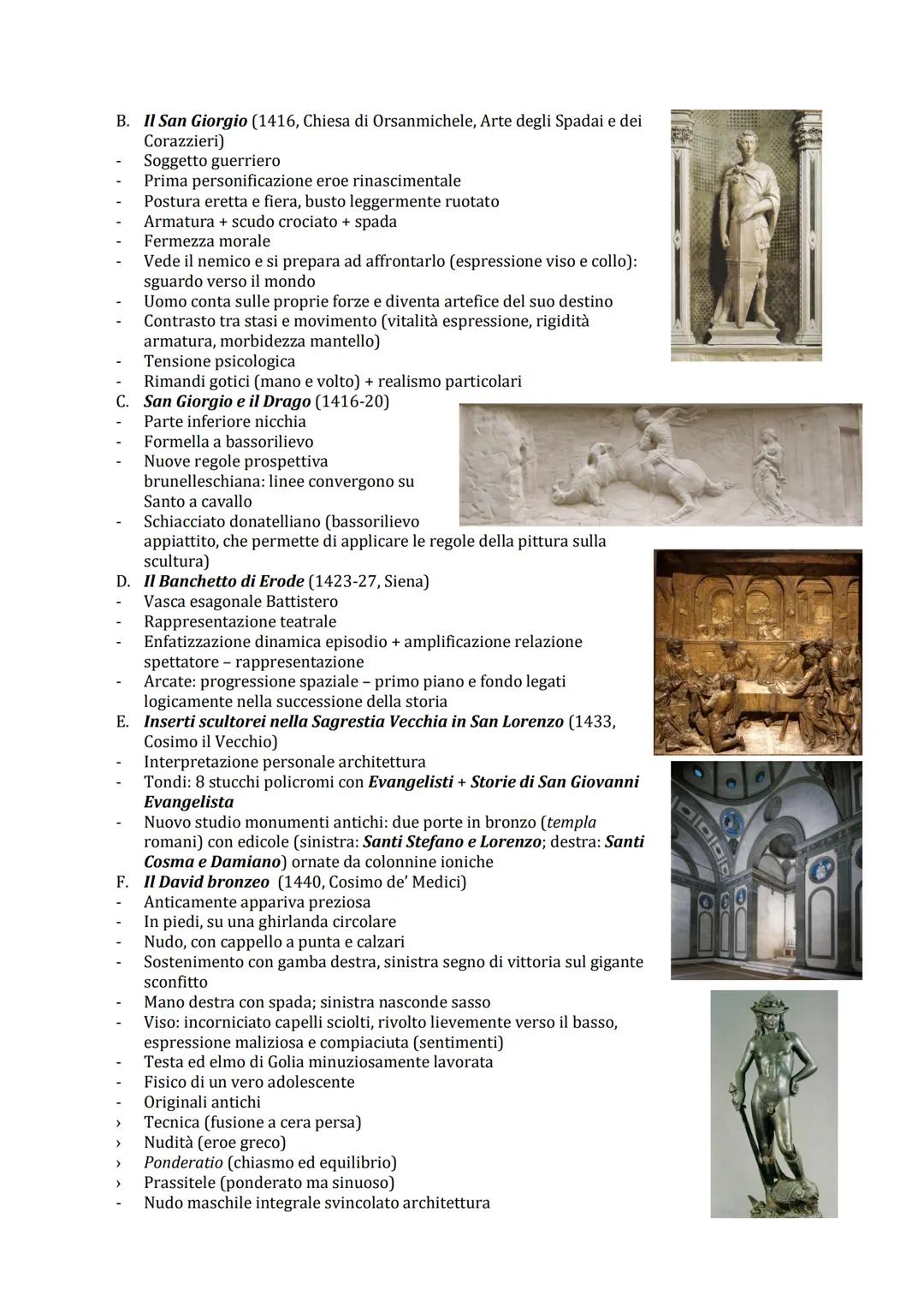 Il Rinascimento (XV - XVII)
Grande stagione artistica, caratterizzata da una "rinascita" dell'interesse per la cultura greco - latina.
Conce