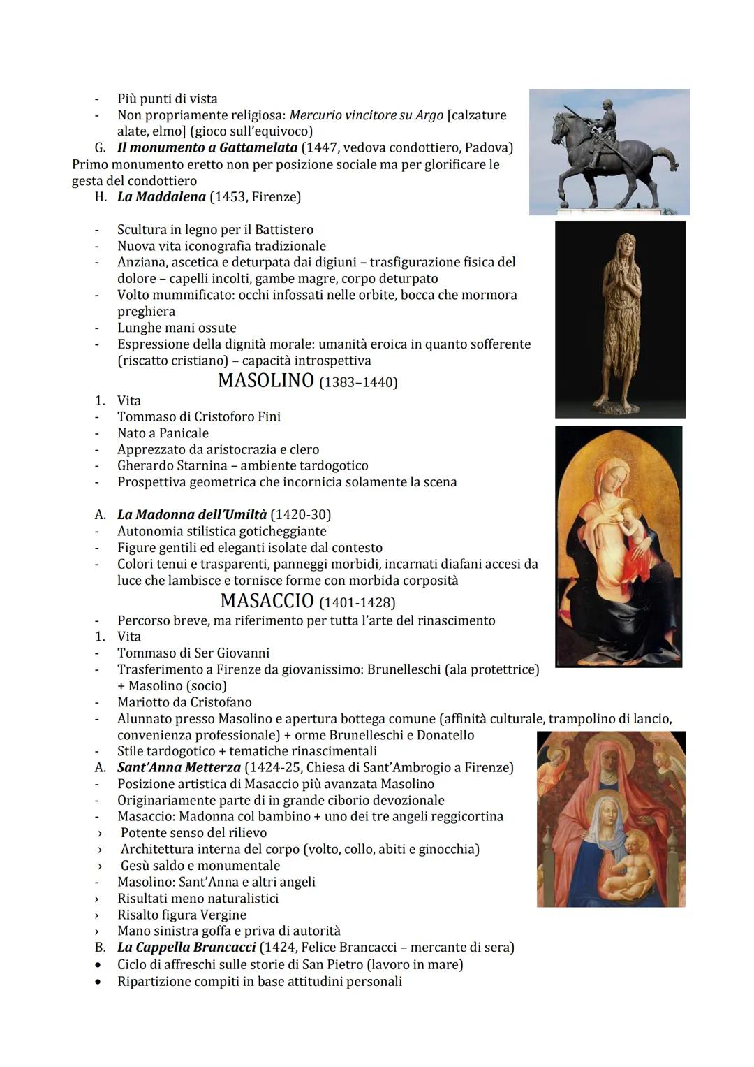 Il Rinascimento (XV - XVII)
Grande stagione artistica, caratterizzata da una "rinascita" dell'interesse per la cultura greco - latina.
Conce