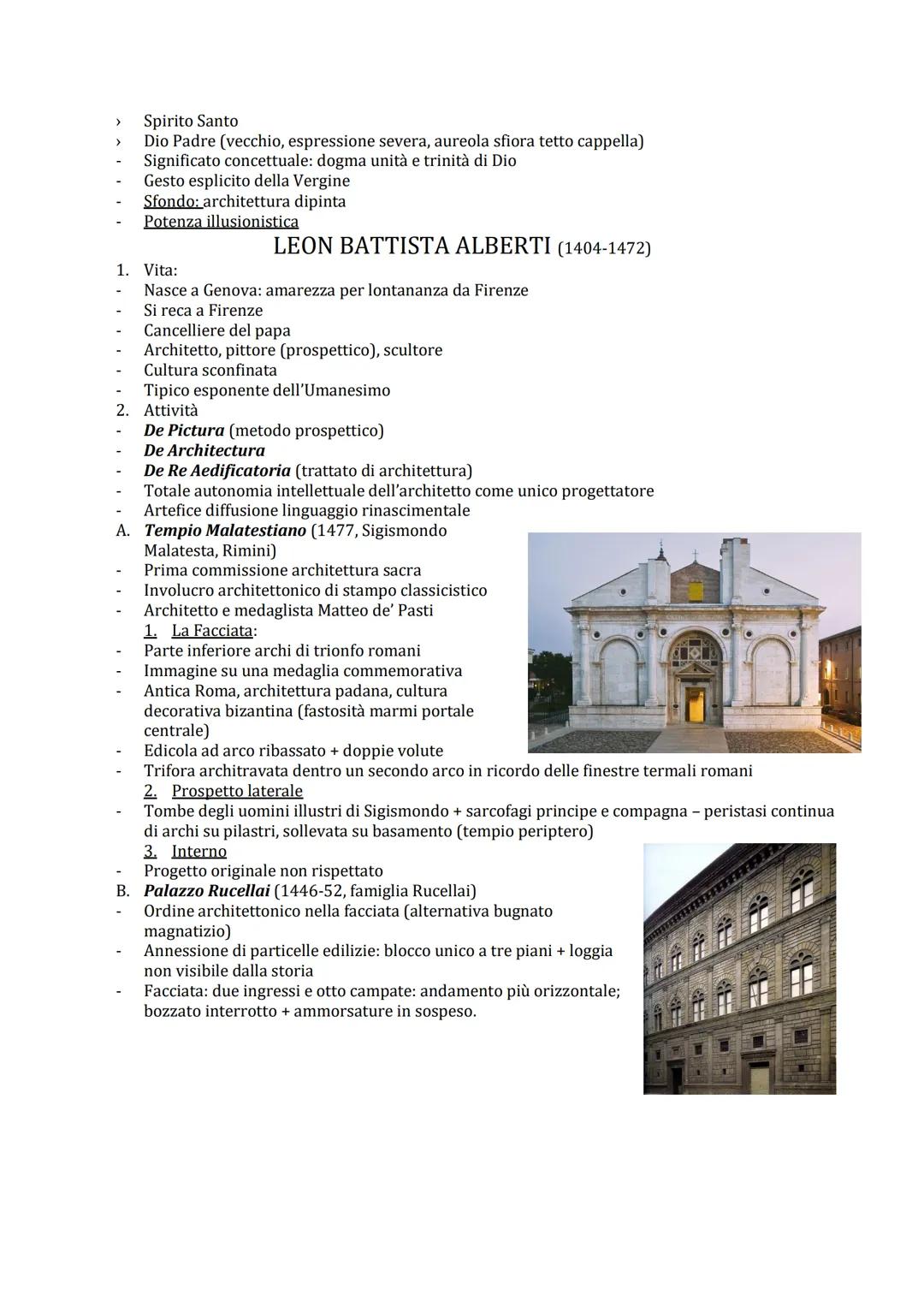 Il Rinascimento (XV - XVII)
Grande stagione artistica, caratterizzata da una "rinascita" dell'interesse per la cultura greco - latina.
Conce
