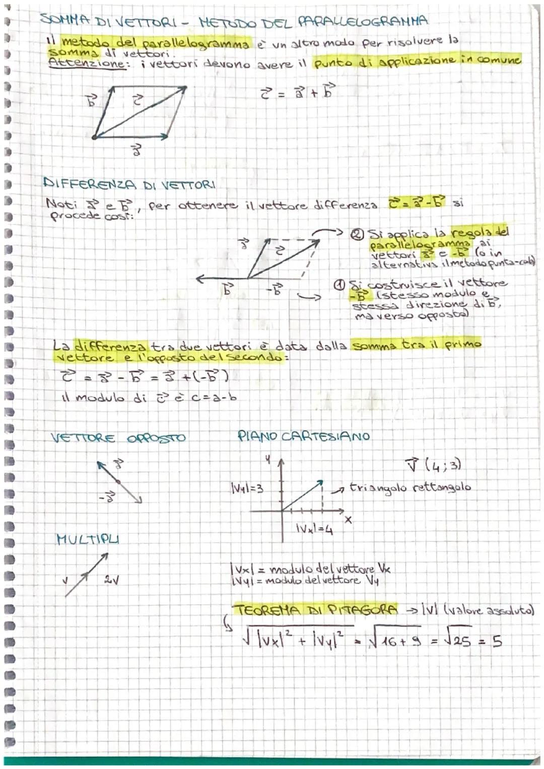 I VETTORI
LE GRANDEZZE VETTORIALI
GRANDEZZA SCALARE →> grandezza completamente
individuata da un solo valore
numerico, definita quindi da
un