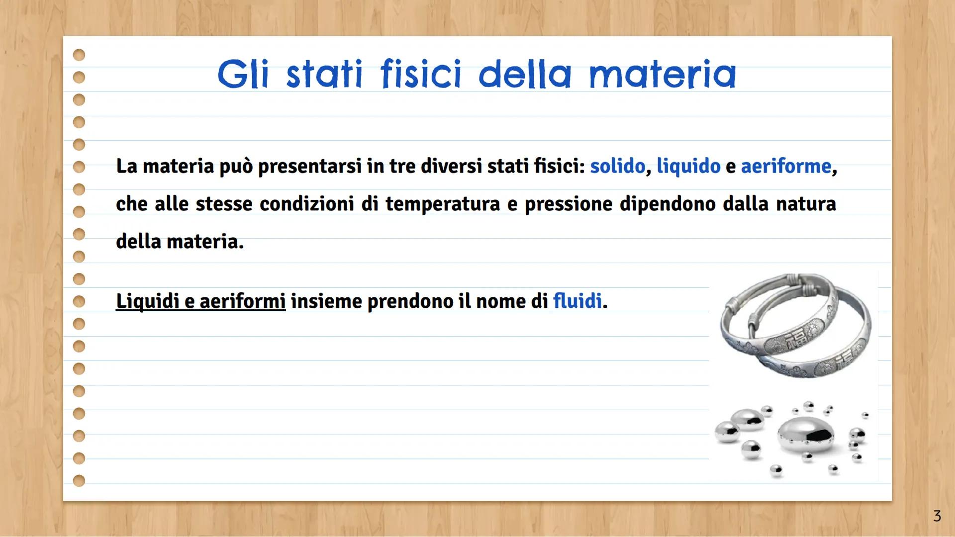 Unità 1
LE CARATTERISTICHE
DELLA
MATERIA
1 Che cos'è la materia
La materia è tutto ciò che si manifesta ai nostri sensi e, assumendo diverse