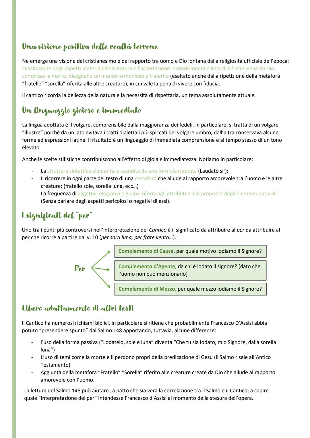 Francesco D'Assisi
Cantico delle Creature
Francesco D'Assisi lo scrisse negli ultimi anni di vita, tra il 1224 e il 1226. Stando alla tradiz