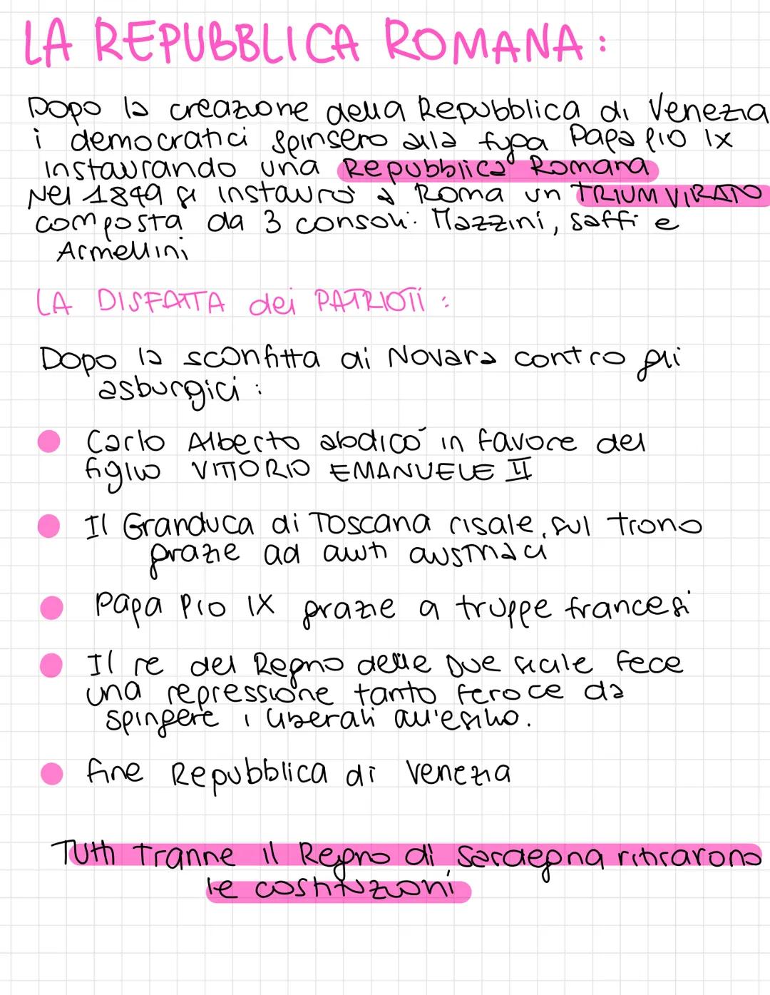 IL QUARANTOTTO IN ITALIA:
Nel 1846 nello Stato Pontificio salí al soplio
Papa Pio IX che prownps un amnistia
poutica (concesse pu ubertà di