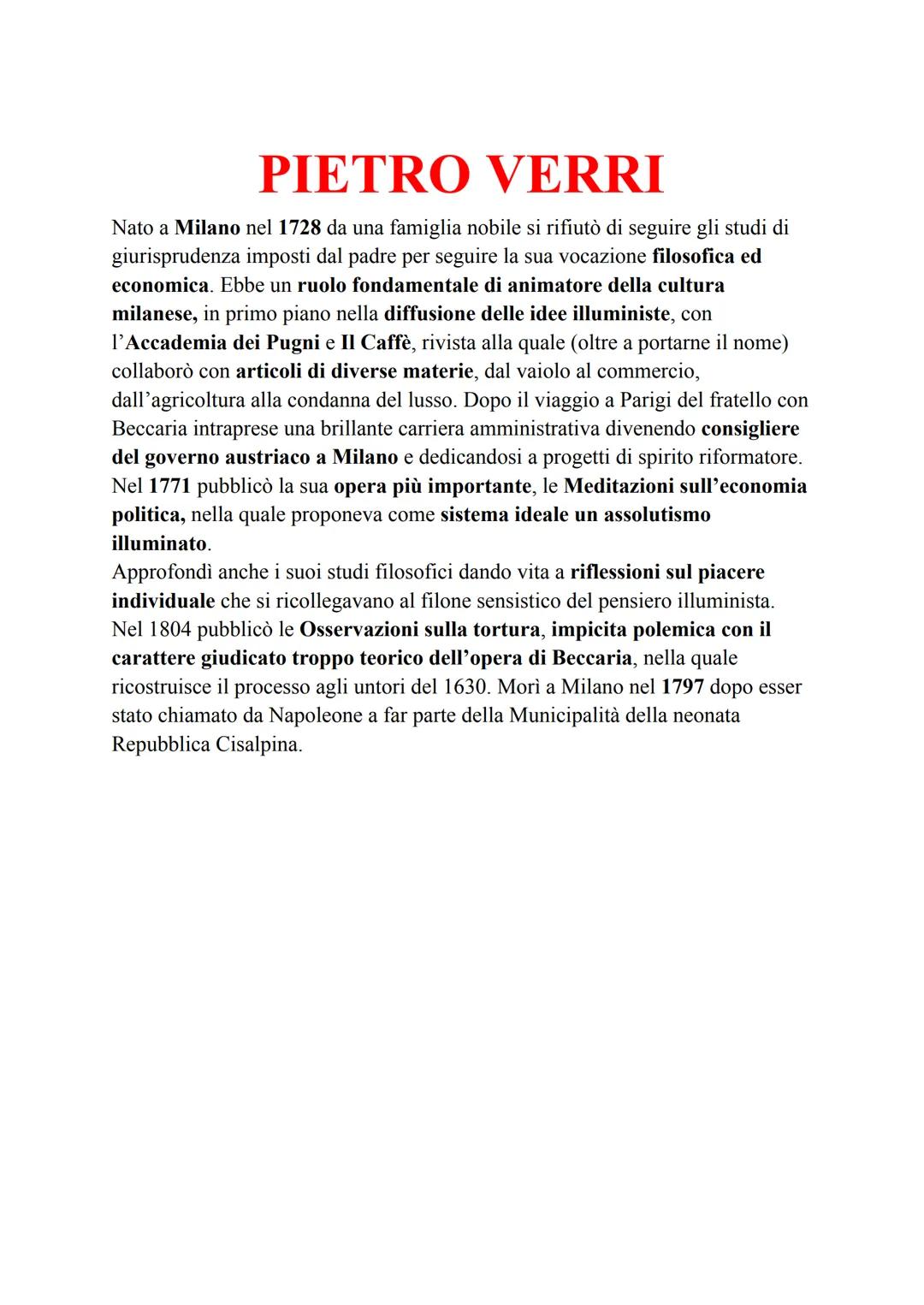 # ILLUMINISMO ITALIANO
L'illuminismo si sviluppò in Italia presso le corti di Milano e Napoli, infatti i
rispettivi sovrani, Maria Teresa d