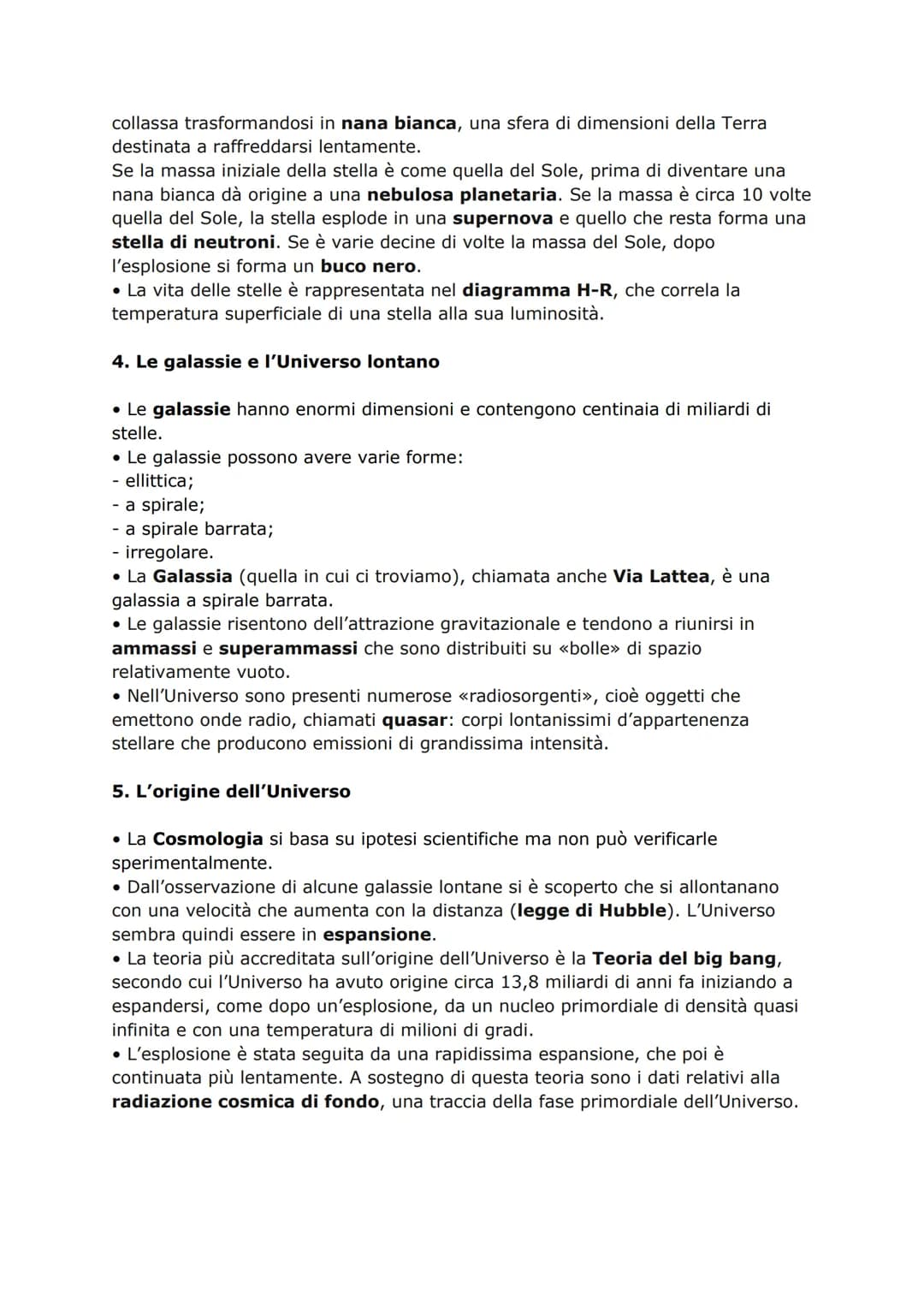 # Unità 1 - L'Universo
## 1. Che cos'è l'Universo
* L'Universo è l'insieme di tutto ciò che esiste: uno spazio sterminato che racchiude