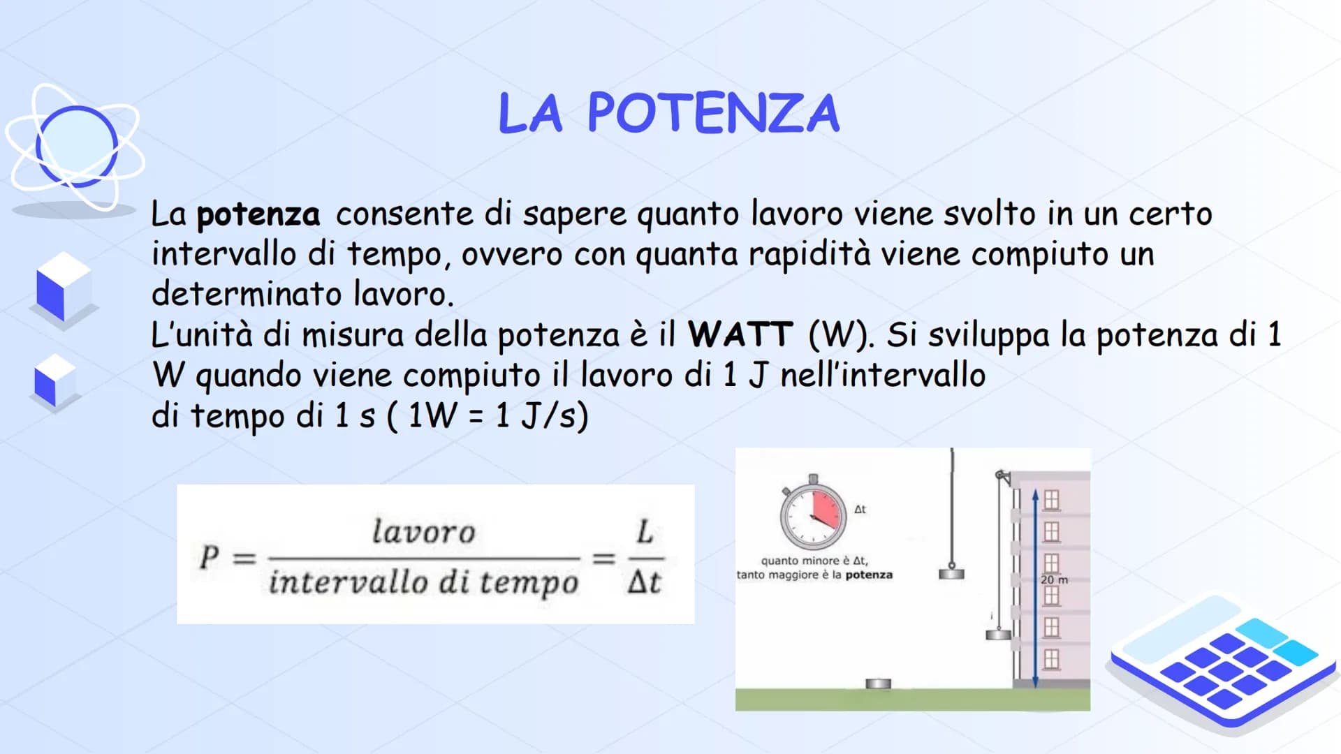 LAVORO ED
ENERGIA
Genghi Alessandro
Classe 4H
A.S. 2024-2025 # COS'È IL LAVORO?
Quando noi muoviamo un oggetto, a questo viene applicata un