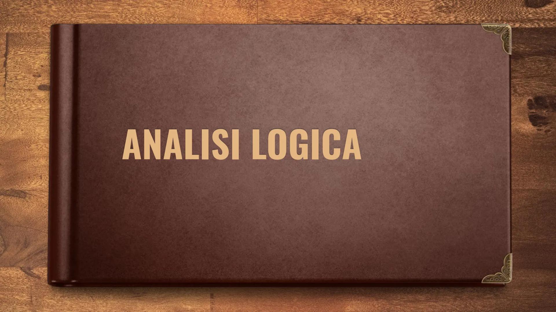 # ANALISI LOGICA # IL SOGGETTO
Il soggetto è la persona, animale o cosa
che può compiere, subire e riflettere
l'azione definita dal predica