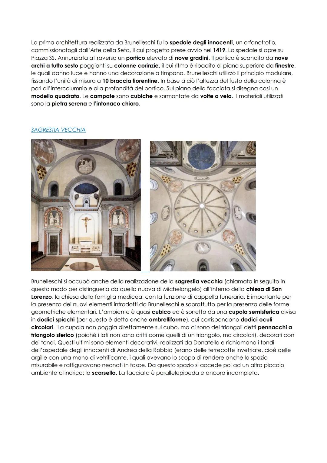 Filippo Brunelleschi è una figura cardine per l'avvio del rinascimento italiano. Egli è ancora oggi
studiato in quanto è stato l'inventore d