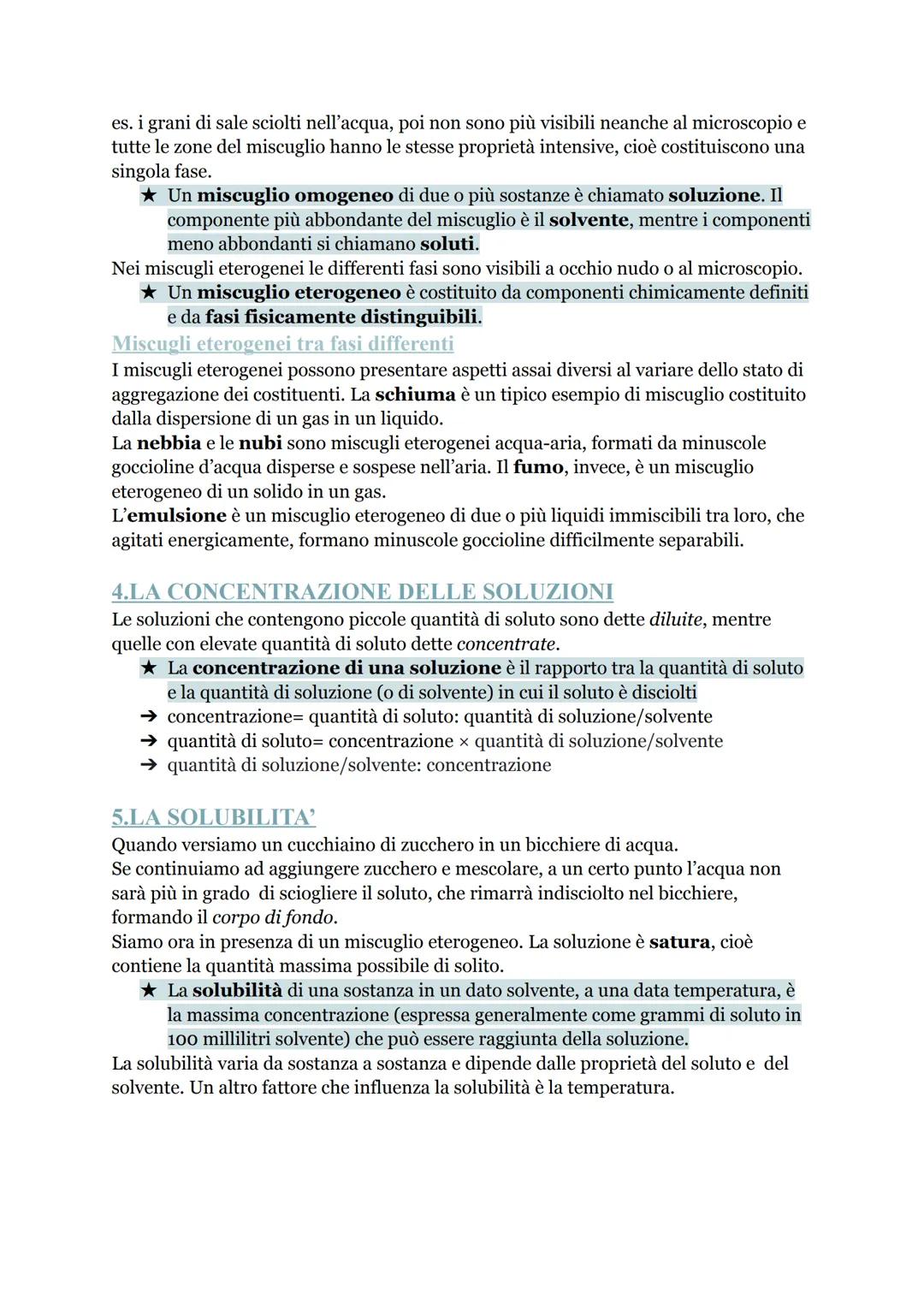 # LE TRASFORMAZIONI
# FISICHE DELLA MATERIA
1.GLI STATI FISICI DELLA MATERIA
La chimica si occupa dello studio delle proprietร della mater