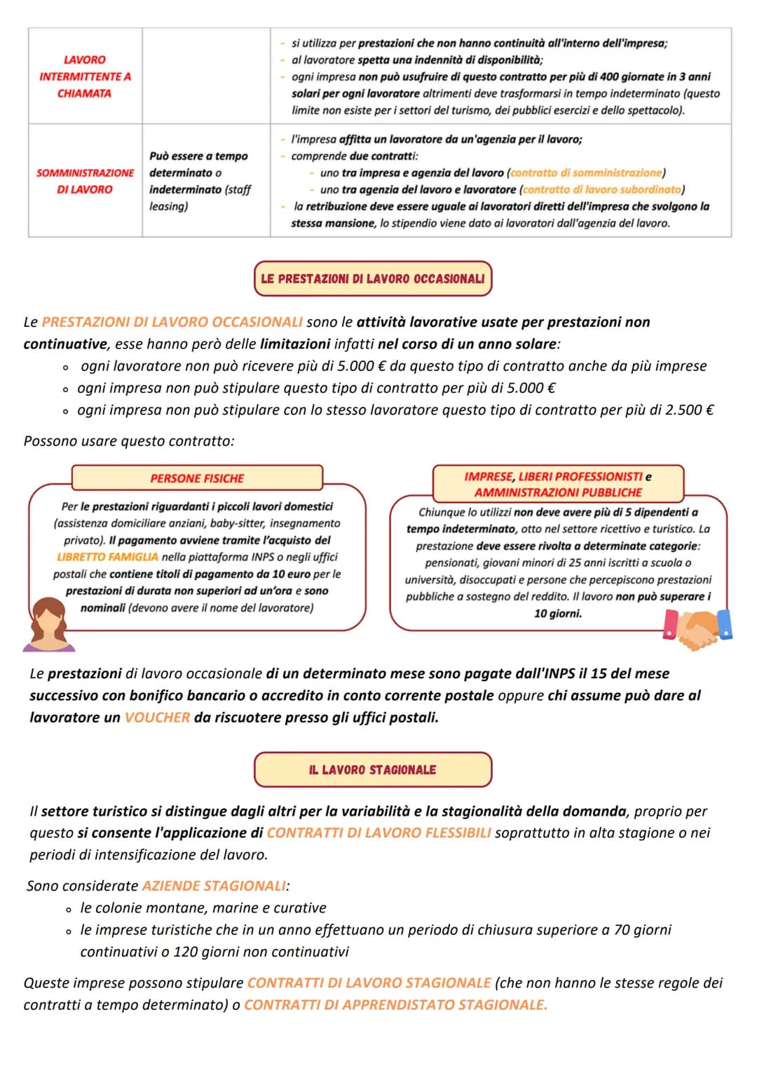 ### TECNICHE
AMMINISTRATIVE
A Colori
## I CONTRATTI DI LAVORO
# I Contratti di Lavoro
Al momento dell'assunzione si stipula un CONTRATTO