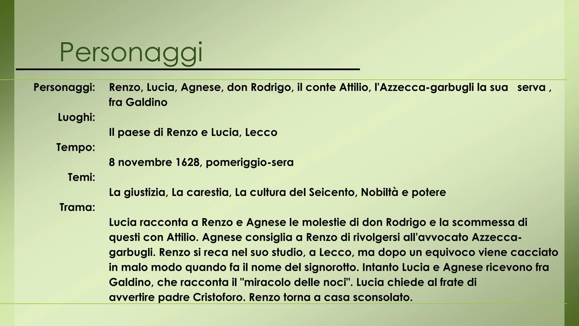 # I PROMESSI SPOSI di Alessandro Manzoni
# Capitolo III
I Promessi sposi
CAPITOLO # Personaggi
Personaggi: Renzo, Lucia, Agnese, don Rodr