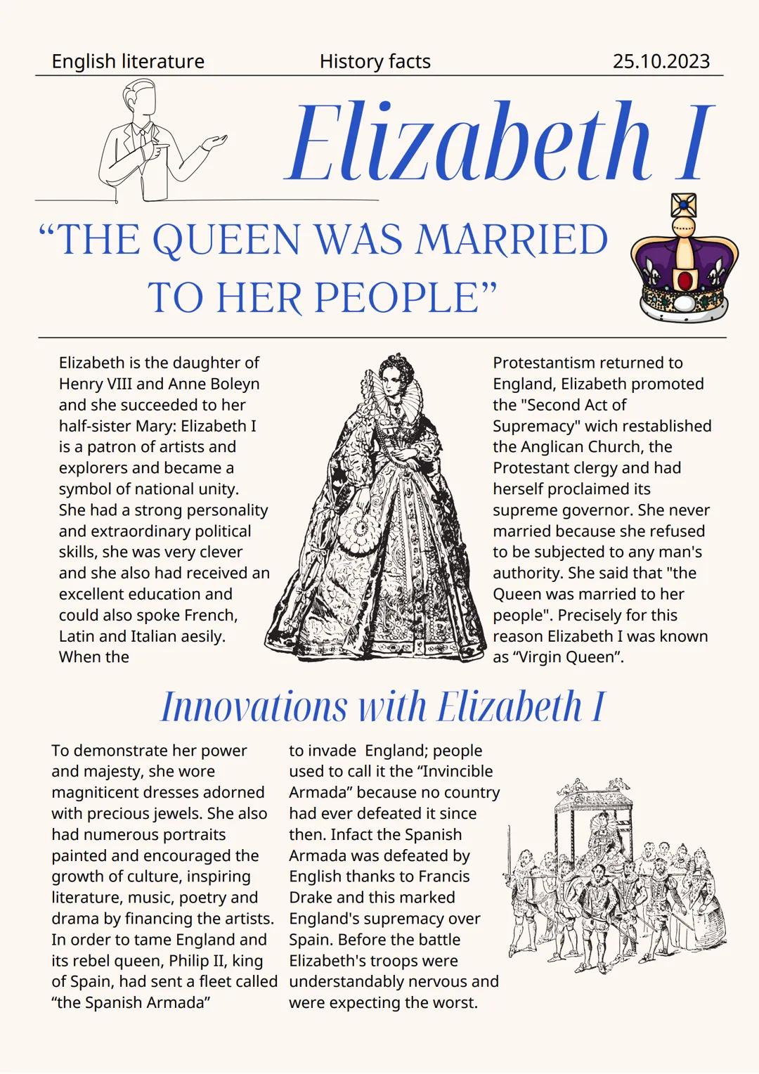 English literature
History facts
25.10.2023
HISTORICAL AND SOCIAL
BACKGROUND
The Tudors ruled England for
almost 120 years; during this
per
