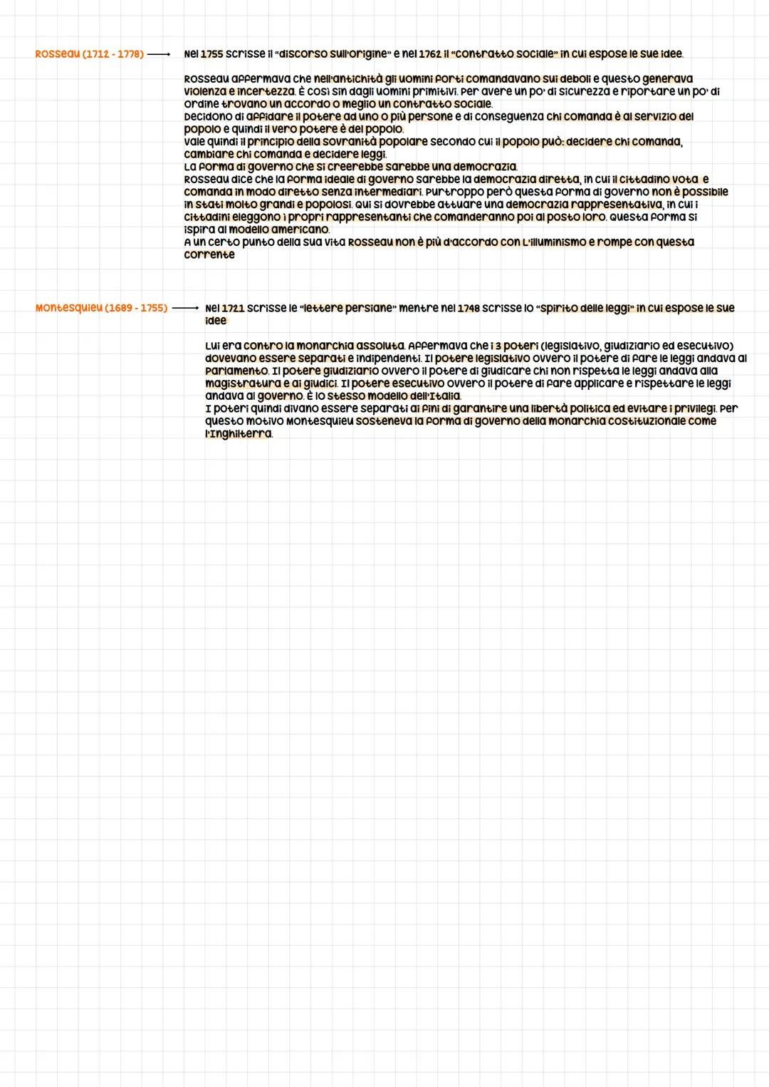 Illuminismo-età dei lumi
c'è un rivoluzione del pensiero e si afferma una cultura laica
L'illepinisme
è un movimento culturale che si svilup