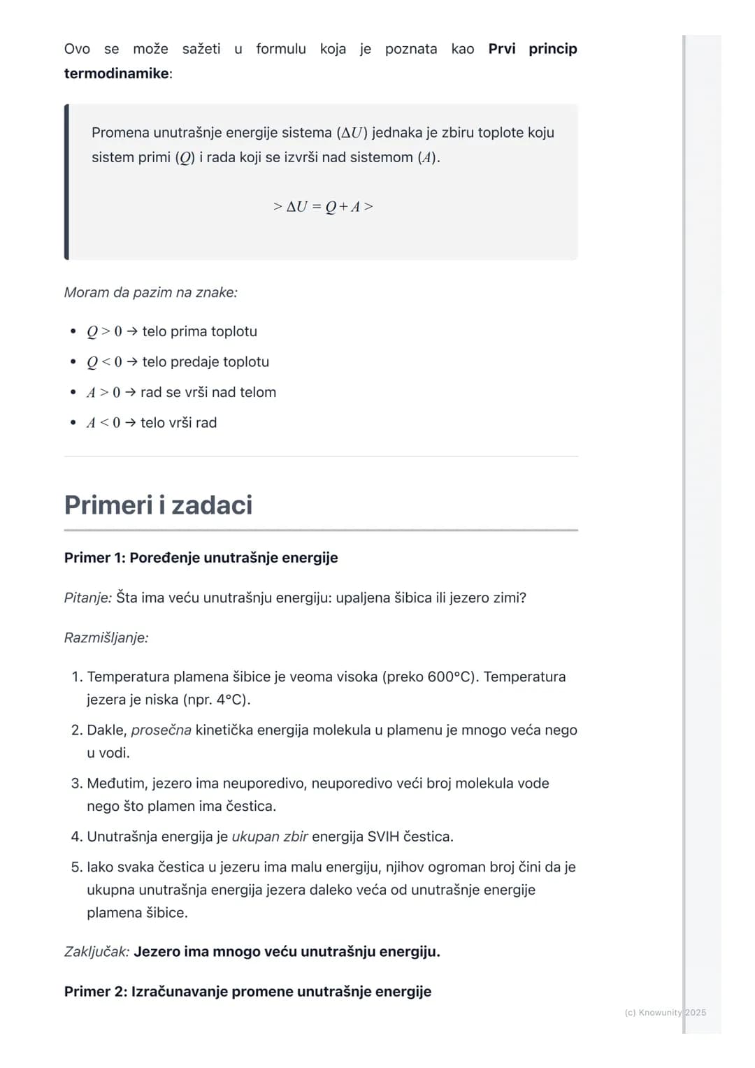 # Unutrašnja energija i toplota
Uvod u unutrašnju energiju i toplotu
Sva tela oko nas, čvrsta, tečna i gasovita, sastoje se od ogromnog br