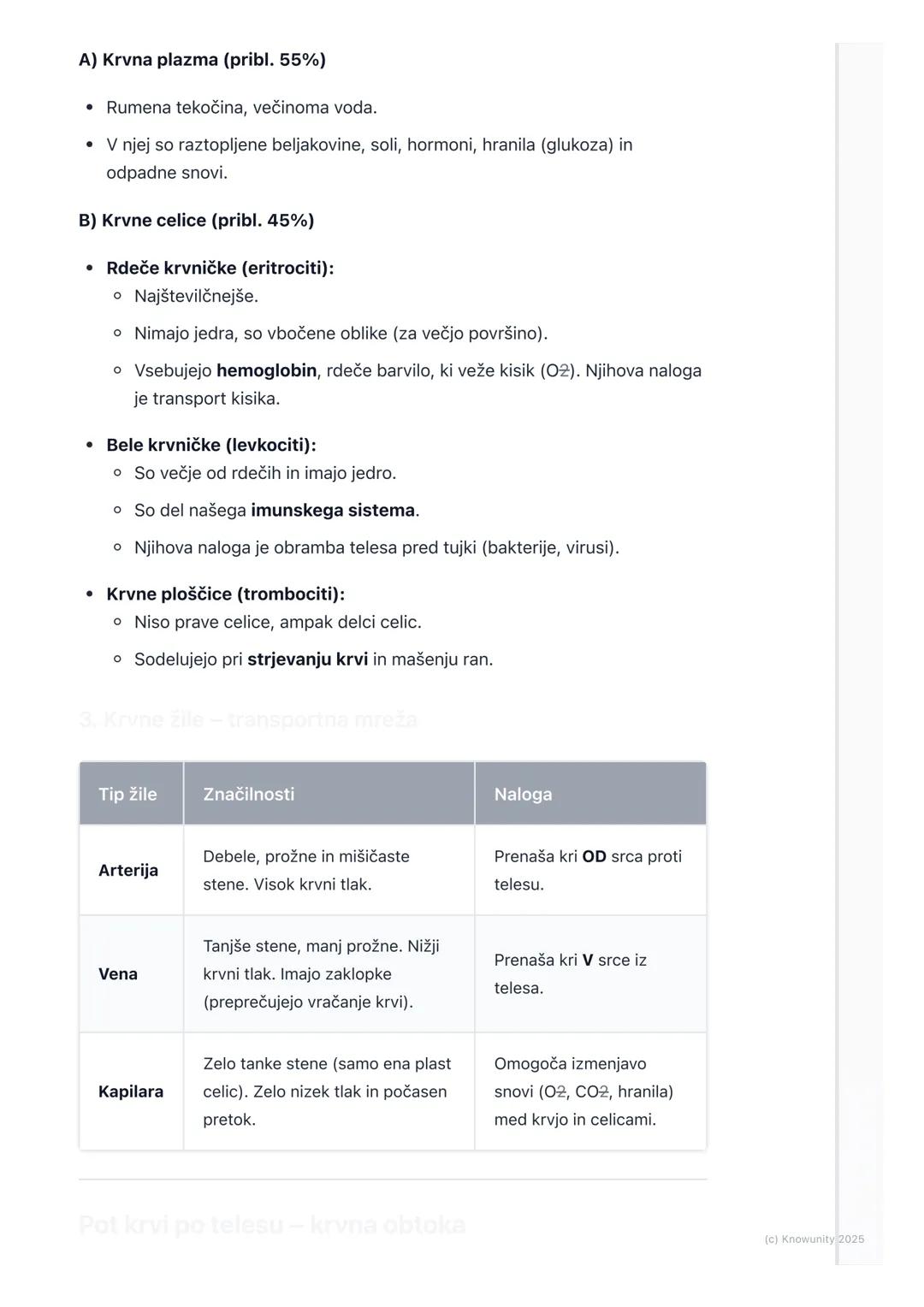 # Obtočilni sistem
Uvod v obtočilni sistem
Obtočilni sistem je transportni sistem našega telesa. Predstavljam si ga kot
mrežo cest (krvne