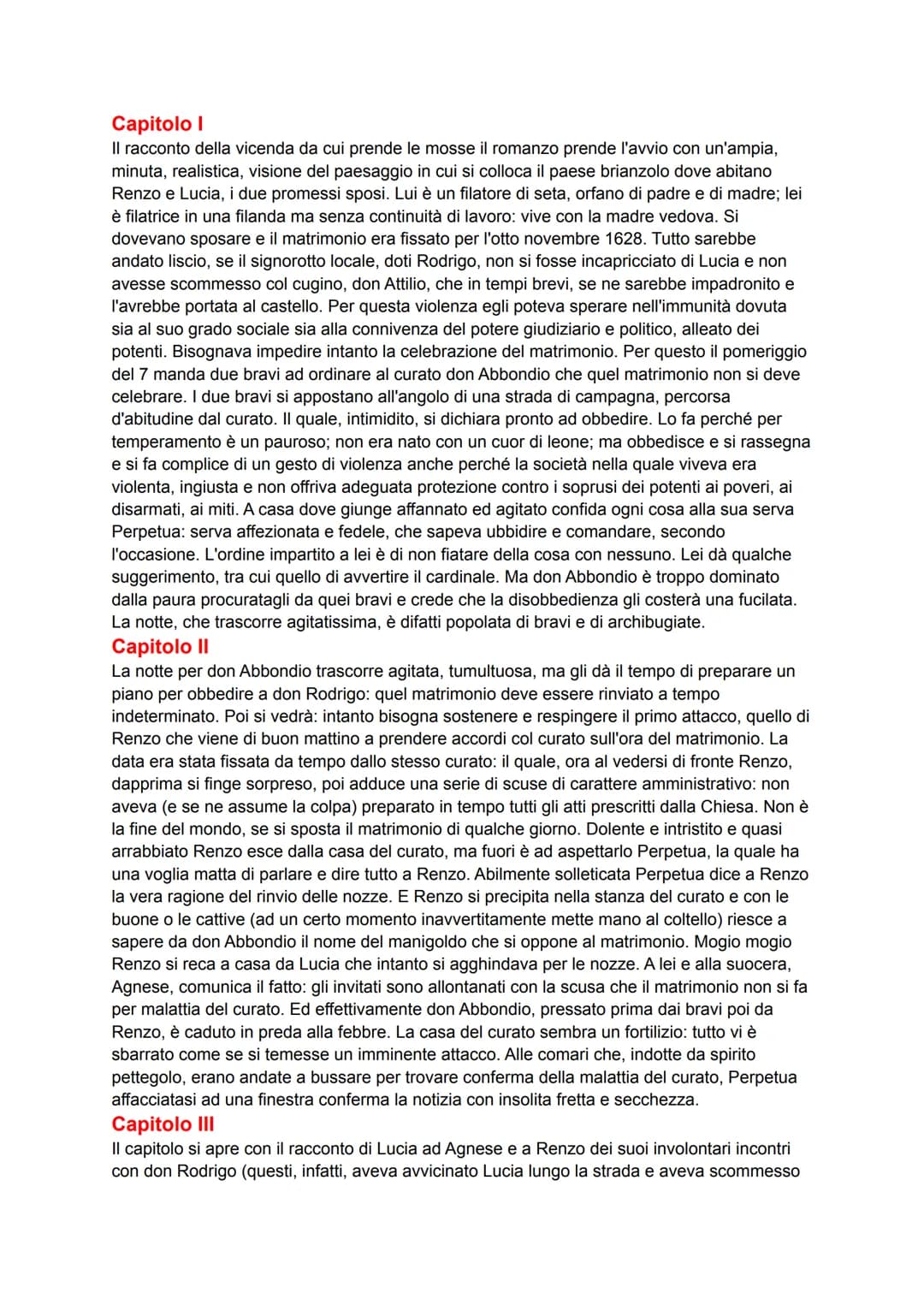 # Capitolo I
Il racconto della vicenda da cui prende le mosse il romanzo prende l'avvio con un'ampia,
minuta, realistica, visione del paesag