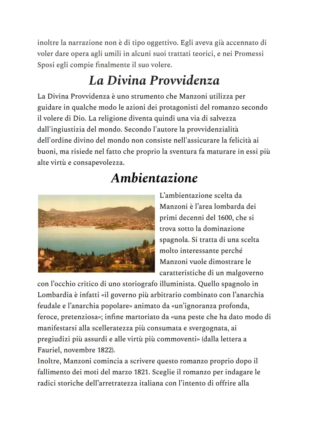 # Capitolo I
Il racconto della vicenda da cui prende le mosse il romanzo prende l'avvio con un'ampia,
minuta, realistica, visione del paesag