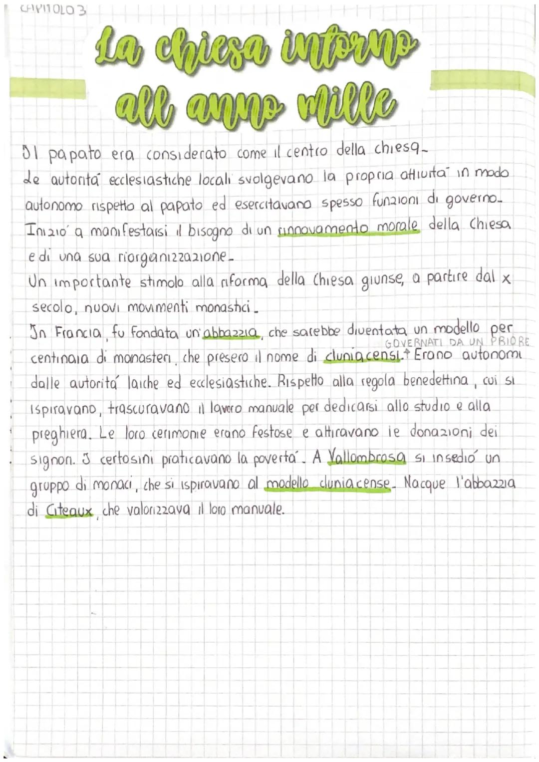 CAVITOLO 3
# La chiesa intorno
## all anno mille
Il papato era considerato come il centro della chiesa-
de autorita ecclesiastiche locali