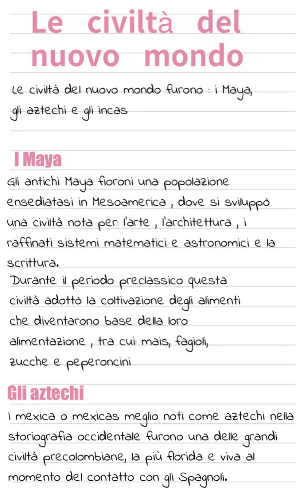 Le civiltà precolombiane – pagina 1