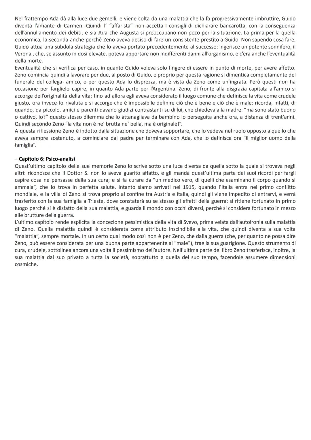 La Coscienza di Zeno
- RIASSUNTO La coscienza di Zeno è il terzo romanzo di Italo Svevo, scritto di getto nel 1919 e pubblicato nel 1922, d