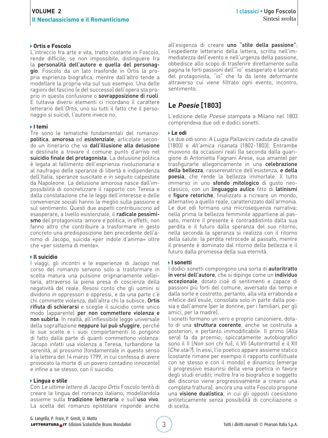 # UGO FOSCOLO
## - LA VITA -
Ugo Foscolo nasce nel 1778 a Zante, un'isola greca del Mar Ionio, di proprietà della Repubblica di Venezia. I