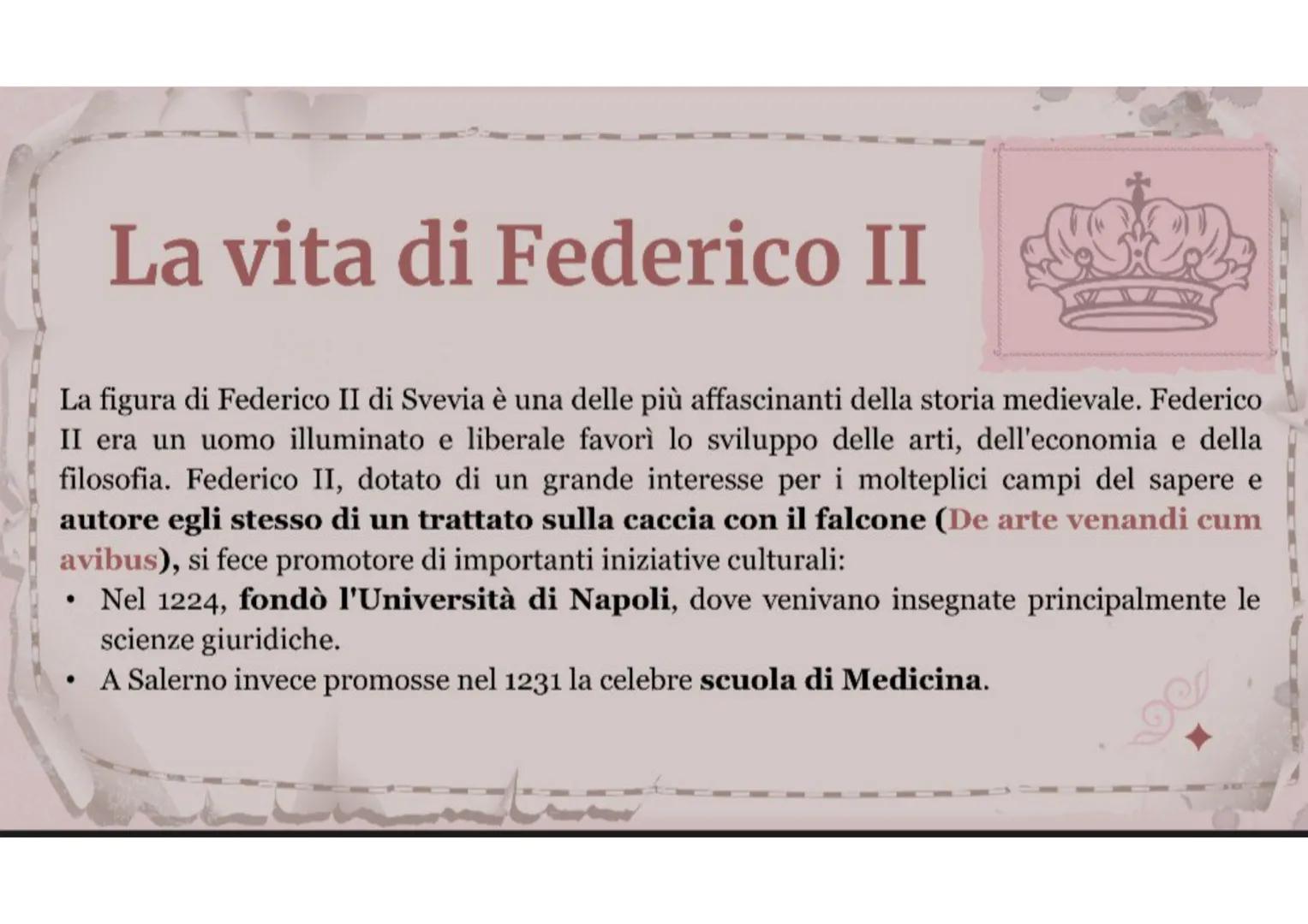 Federico II
di Svevia
"Insensati come siamo, noi vogliamo conquistare tutto,
come se avessimo il tempo di possedere tutto."
DO
(XXX Introduz